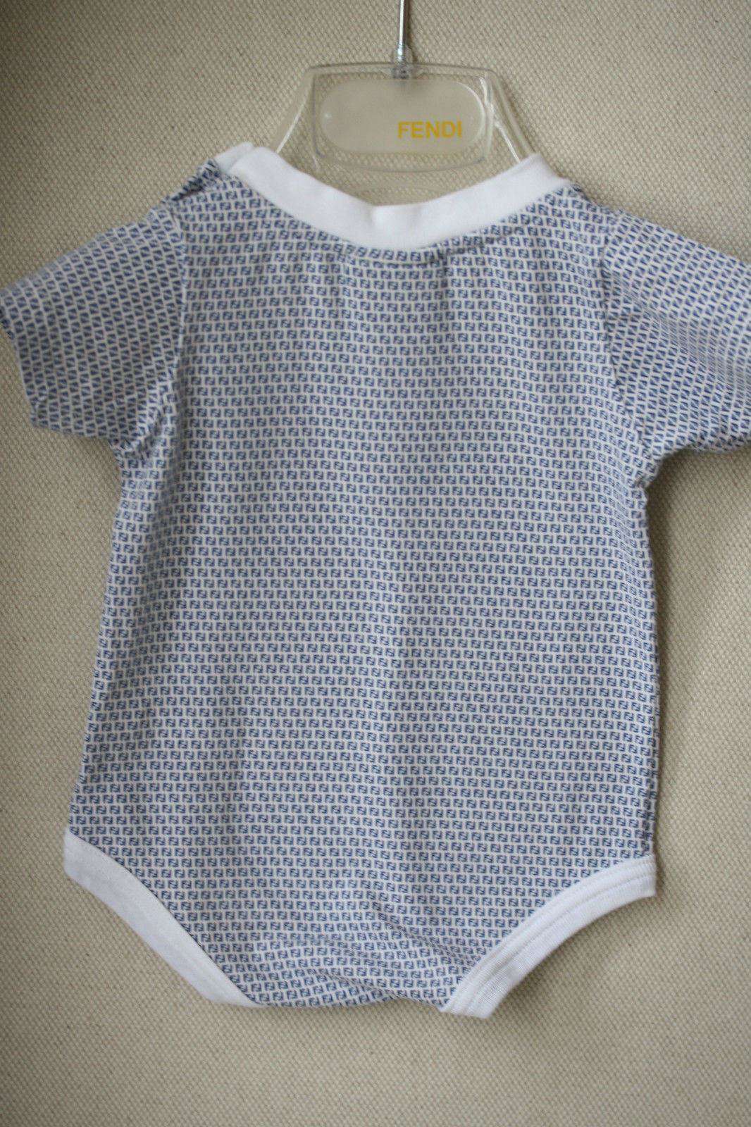 FENDI BLUE FF BABYGROW 1 MONTH - Image 3