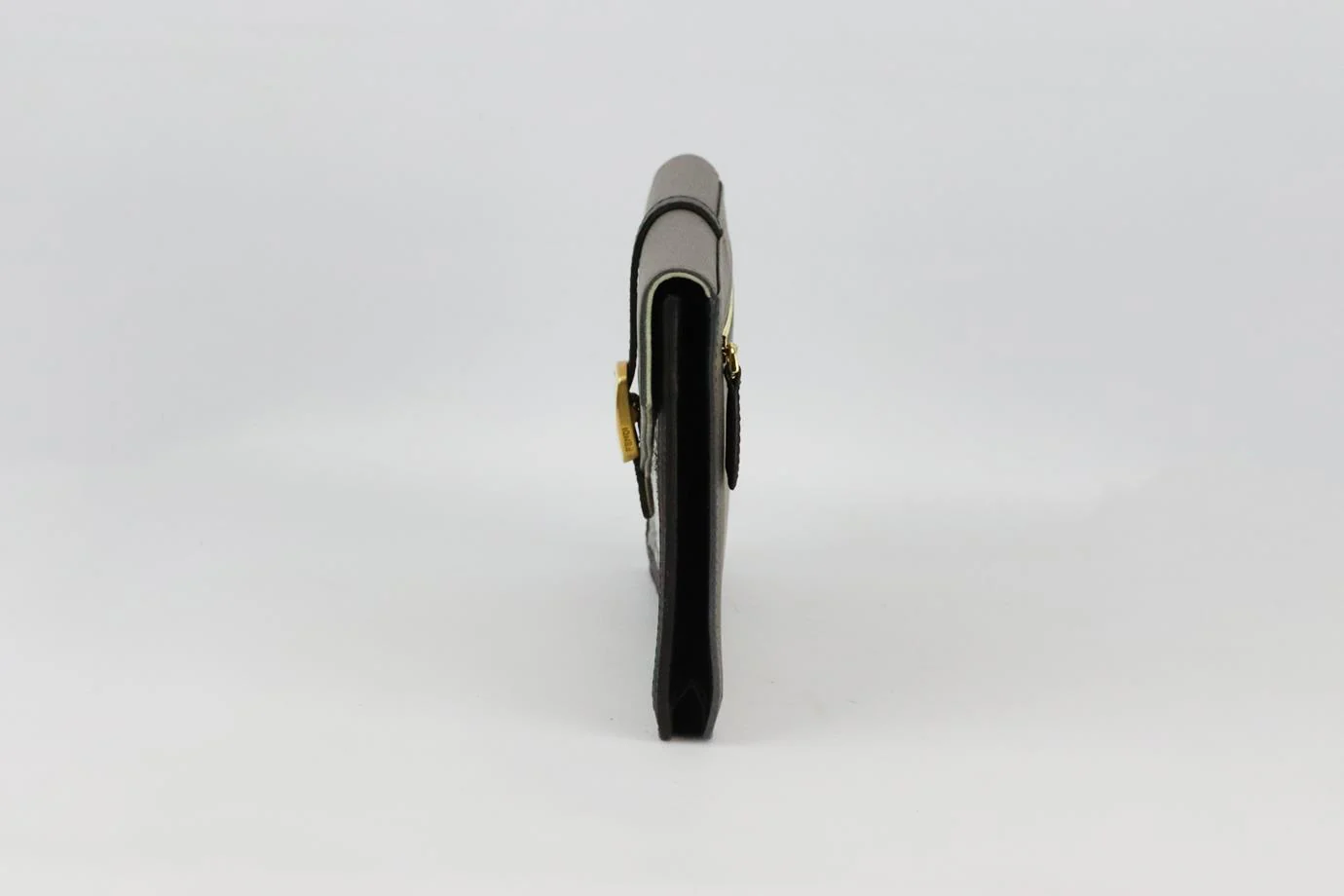 FENDI BUSTINA PYTHON AND LEATHER CLUTCH - Image 5