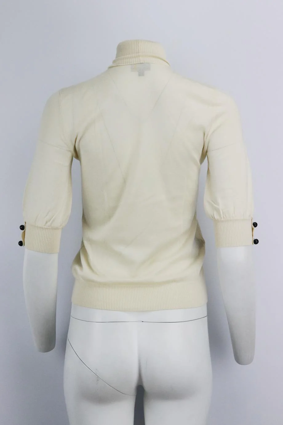 FENDI CASHMERE AND SILK BLEND TOP IT 40 UK 8 - Image 4