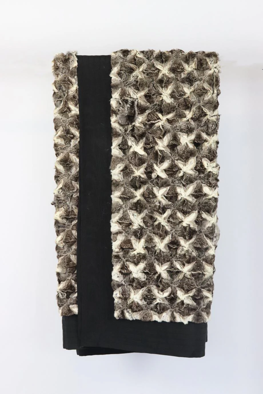 FENDI CHINCHILLA FUR LINED THROW BLANKET - Image 2