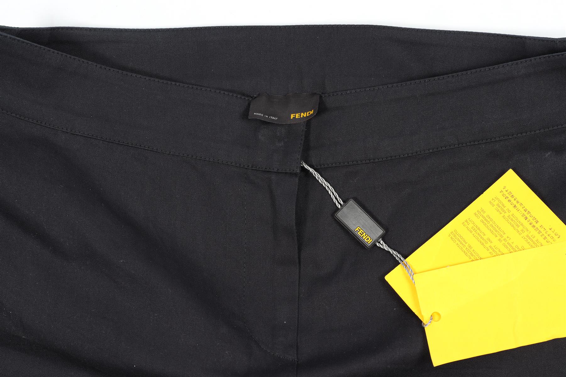 FENDI COTTON SKINNY PANTS IT 38 UK 6 - Image 6