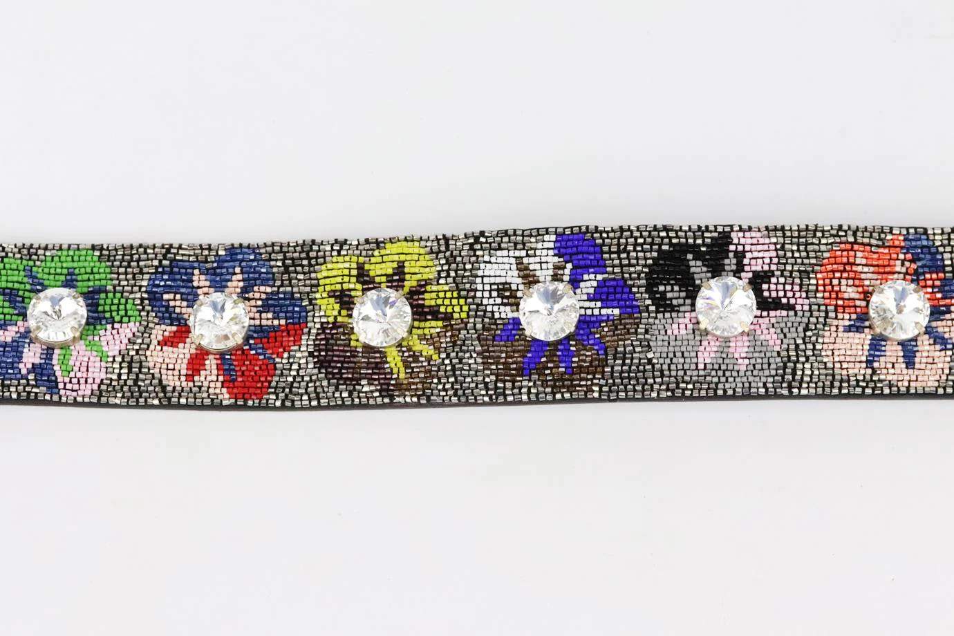 FENDI EMBELLISHED LEATHER BAG STRAP - Image 3