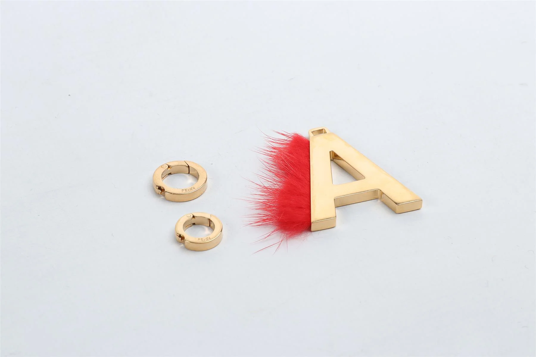 FENDI GOLD A INITIAL BAG CHARM - Image 4