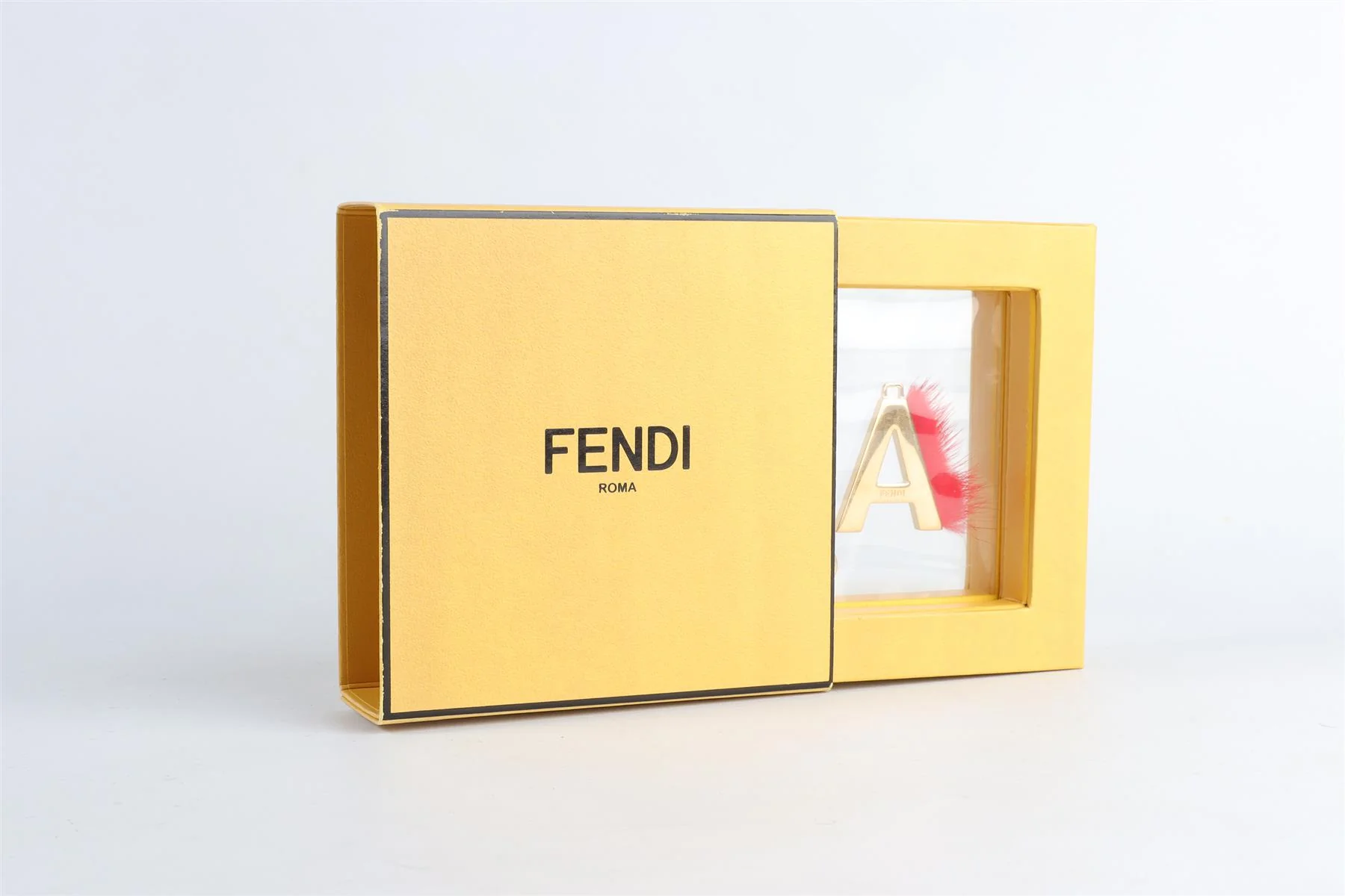 FENDI GOLD A INITIAL BAG CHARM - Image 5