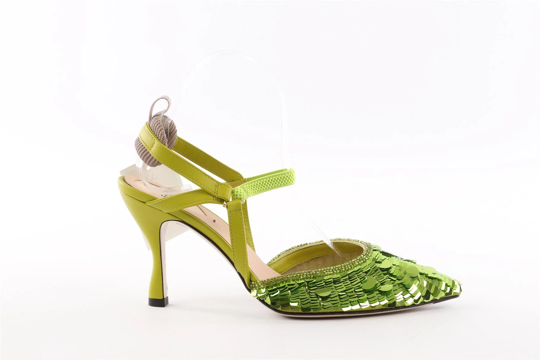 FENDI GREEN SEQUIN PUMPS EU 38 UK 5 US 8 - Image 2