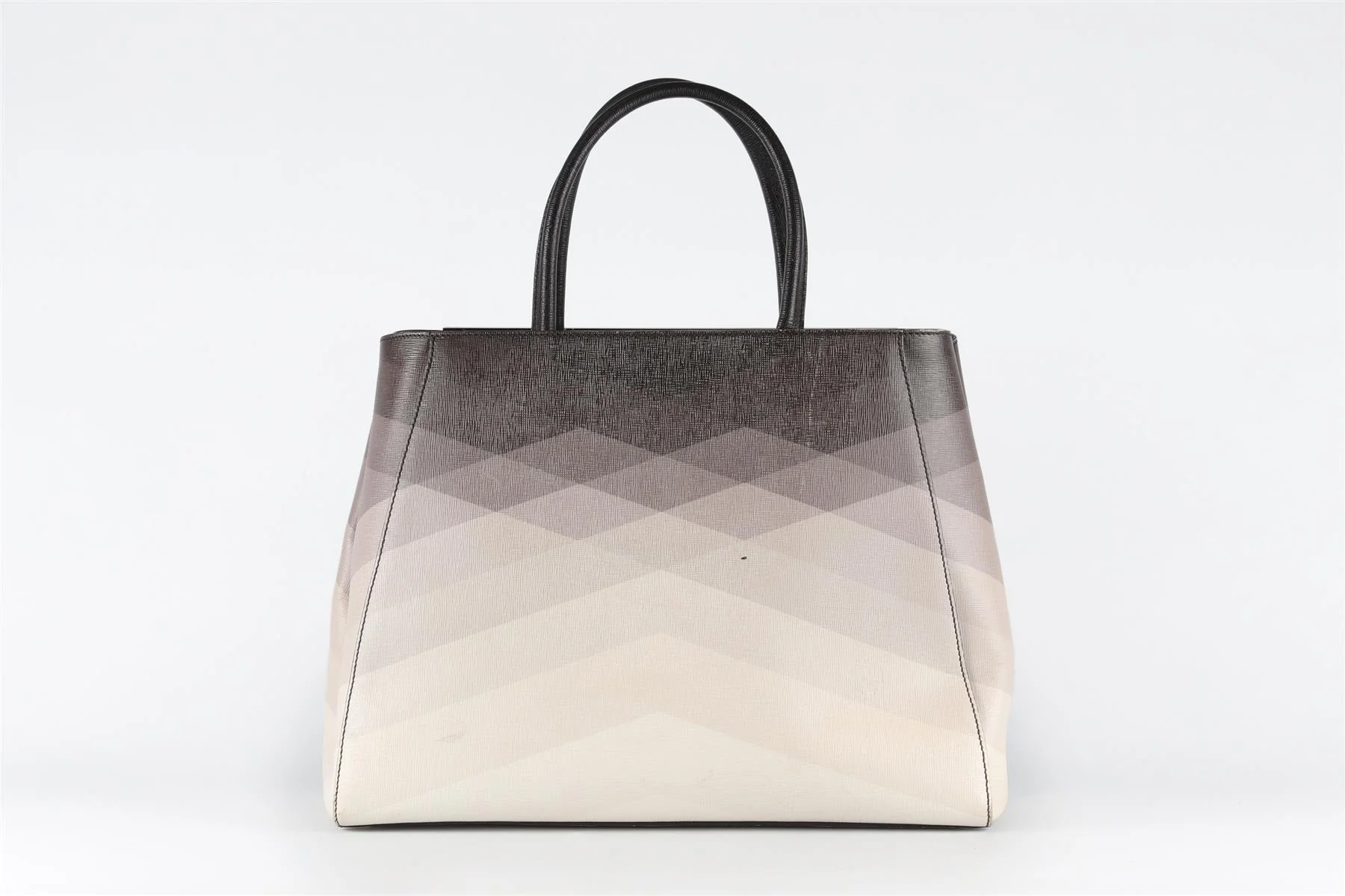 FENDI GREY 2JOURS MEDIUM LEATHER TOTE BAG - Image 6