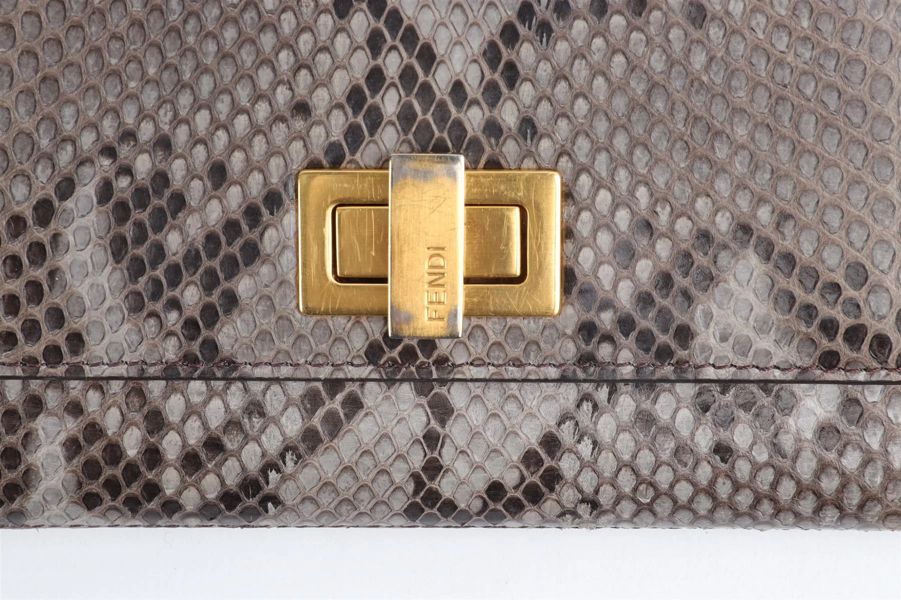 FENDI GREY SNAKESKIN WALLET - Image 3