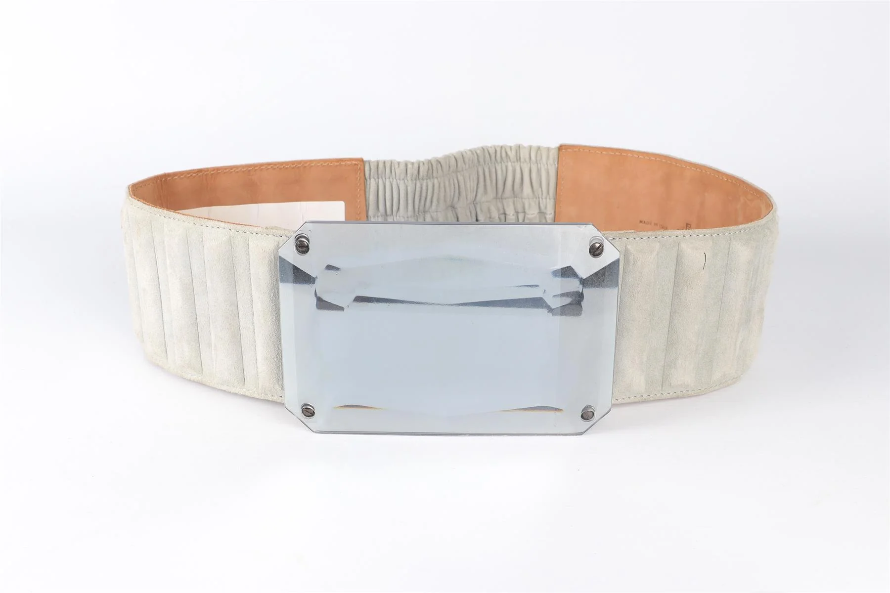 FENDI GREY SUEDE WAIST BELT - Image 2
