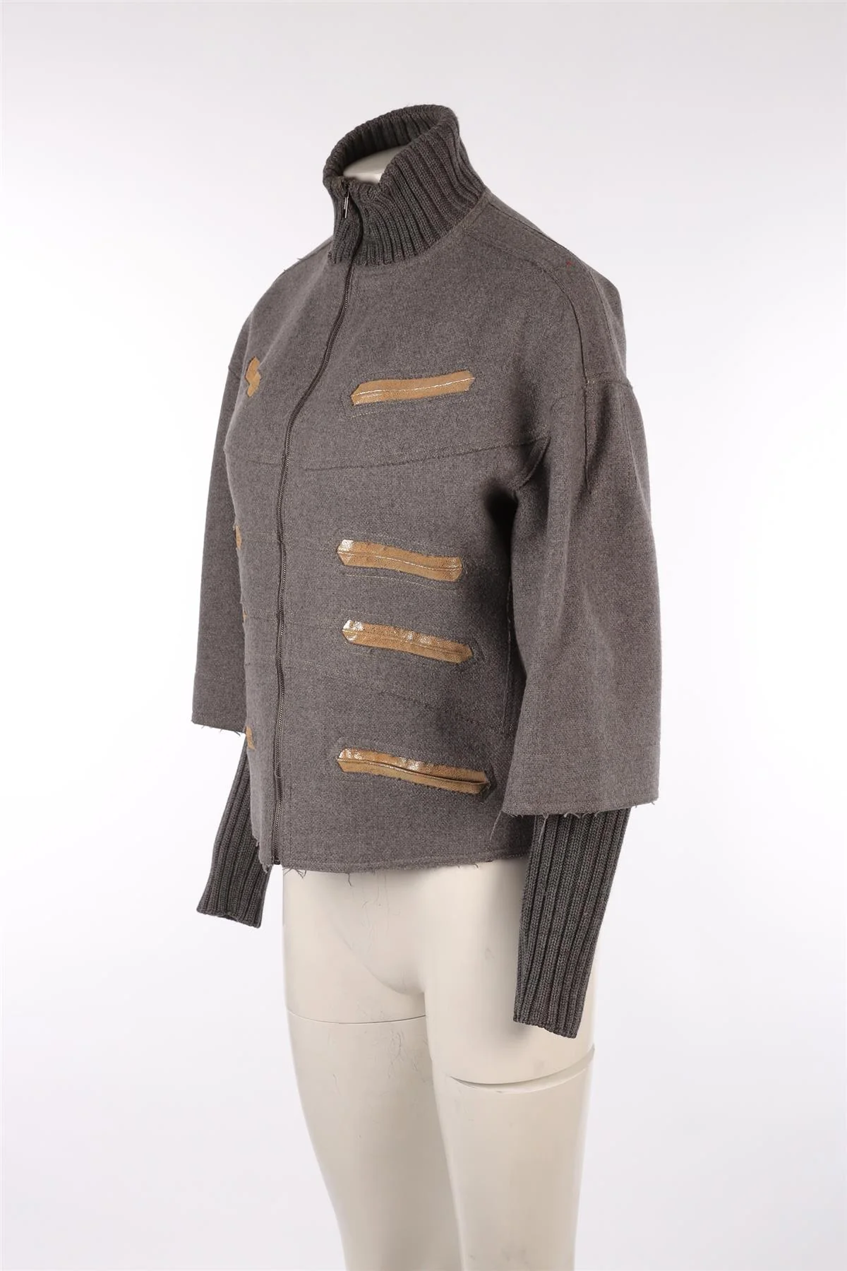 FENDI GREY WOOL JACKET IT 40 UK 8 - Image 3