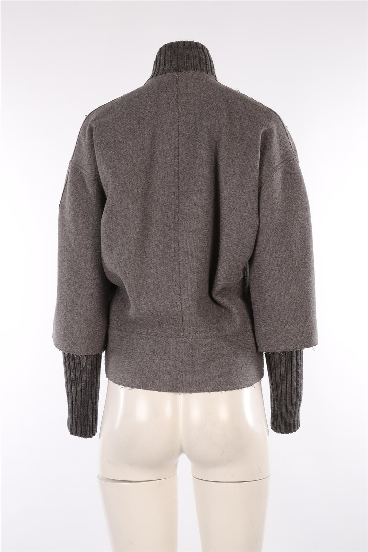 FENDI GREY WOOL JACKET IT 40 UK 8 - Image 4