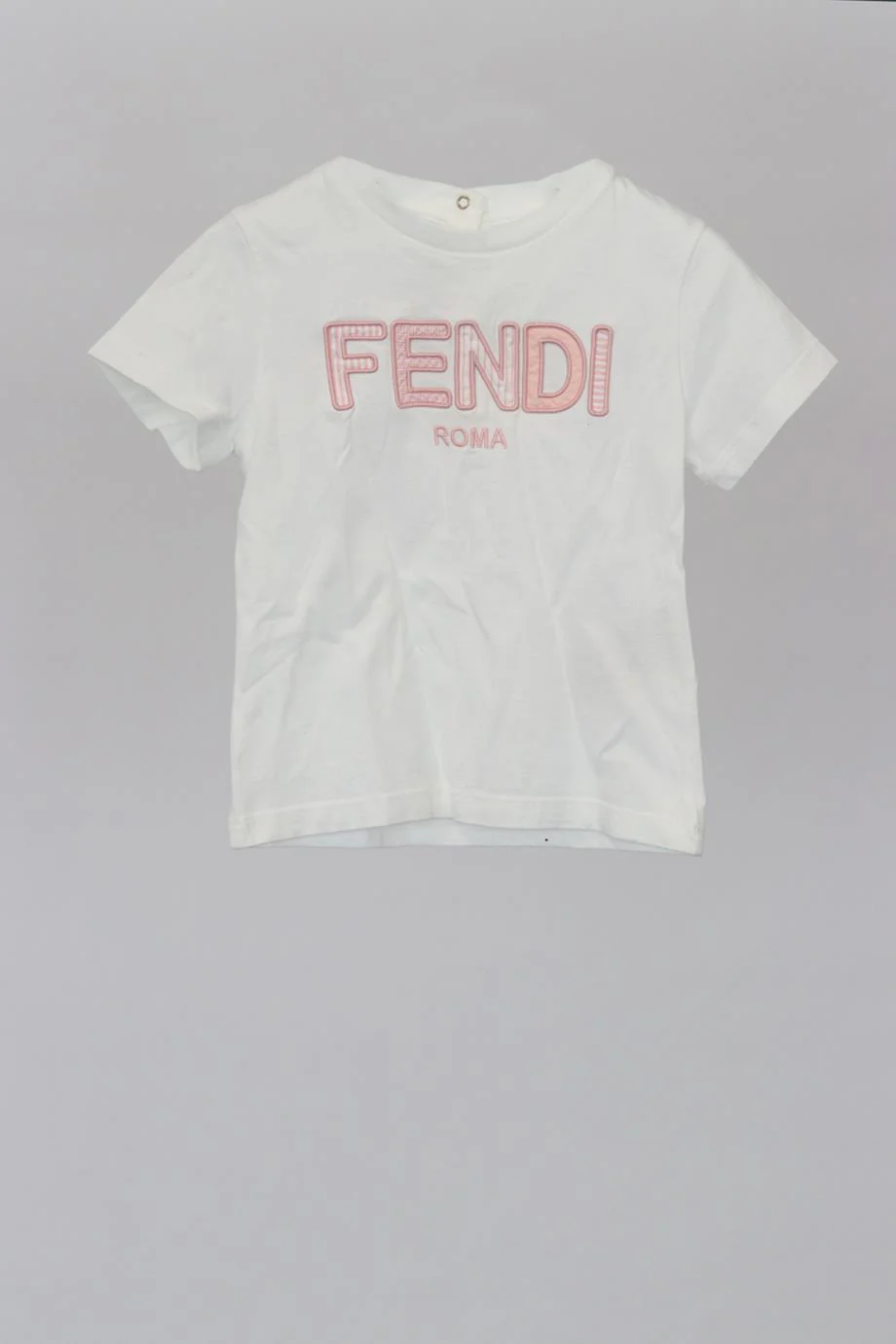 FENDI KIDS GIRLS COTTON T-SHIRT 24 MONTHS - Image 2