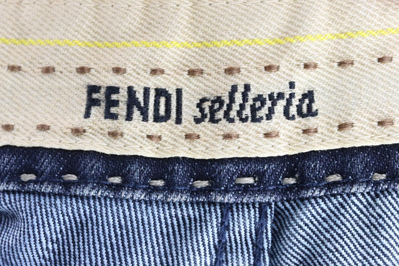 FENDI LOW RISE STRAIGHT LEG JEANS IT 40 UK 8 - Image 5