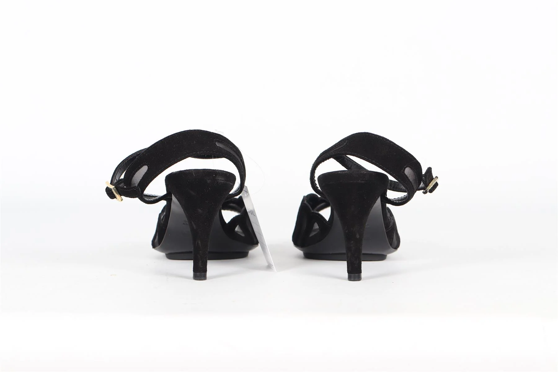 FENDI MESH AND SUEDE SANDALS EU 37 UK 4 US 7 - Image 4