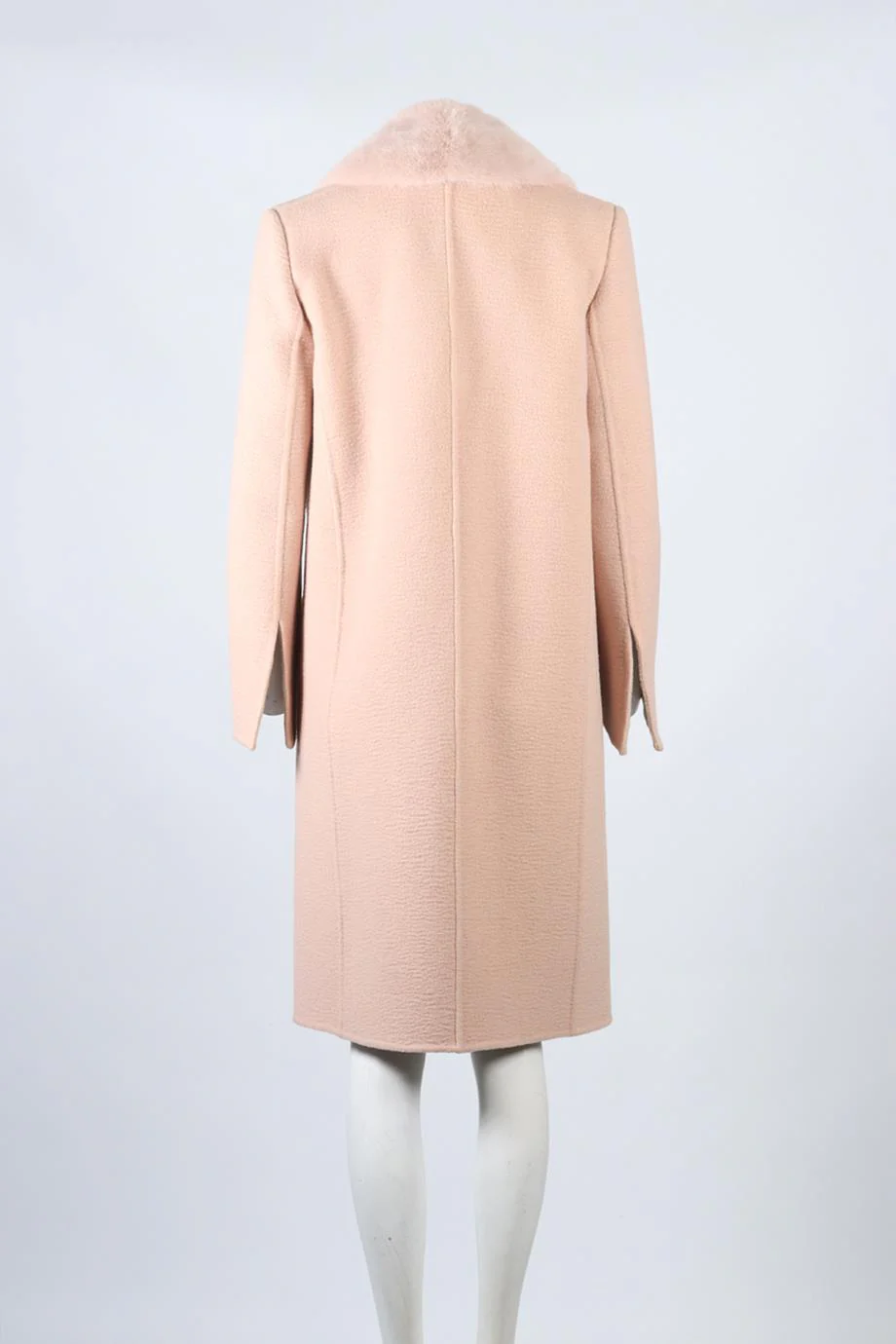 FENDI MINK FUR AND CAMEL HAIR COAT IT 36 UK 4 - Image 4