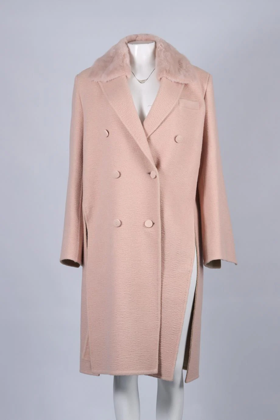 FENDI MINK FUR AND CAMEL HAIR COAT IT 44 UK 12 - Image 2