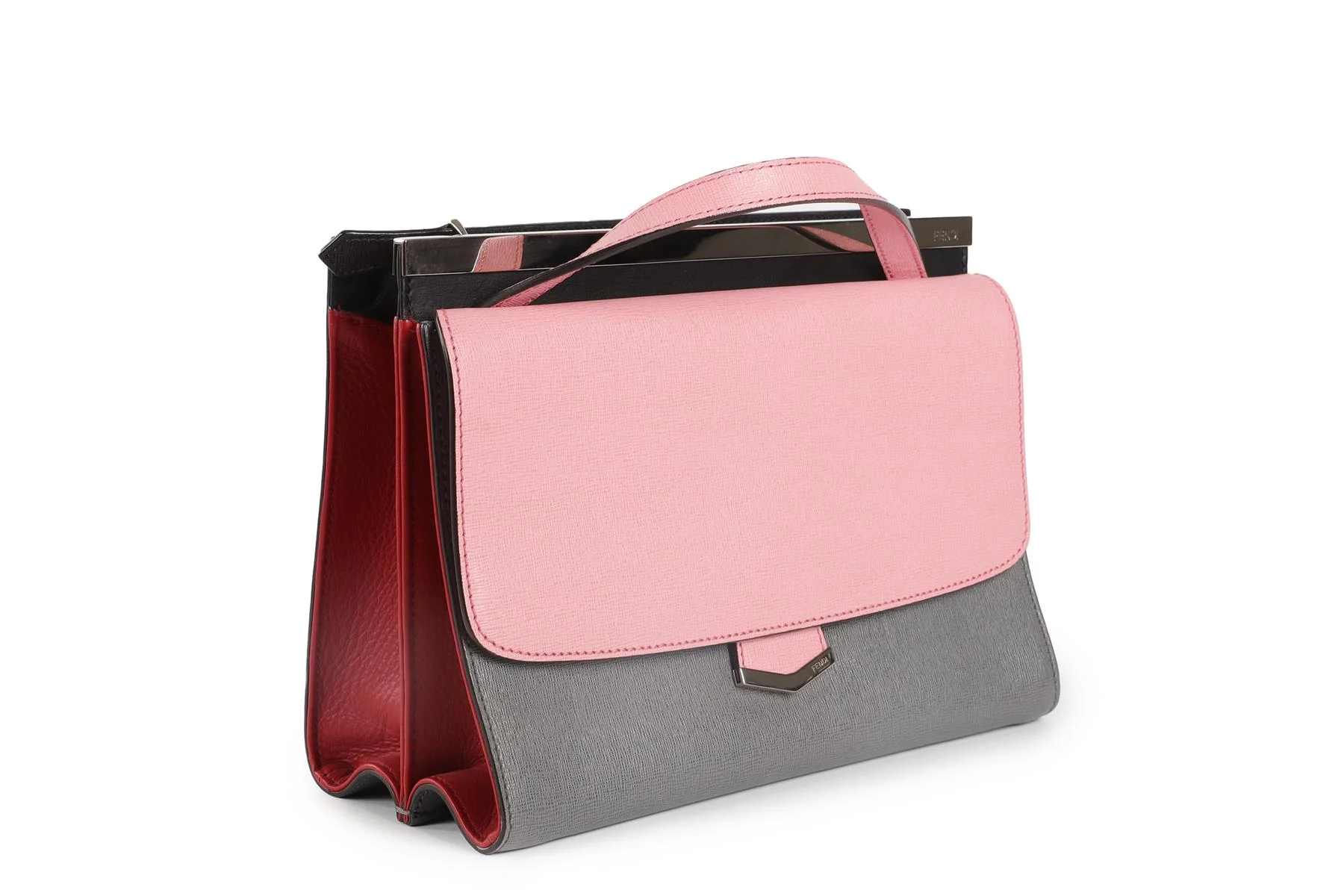 FENDI MULTI DEMI JOUR LEATHER SHOULDER BAG - Image 4
