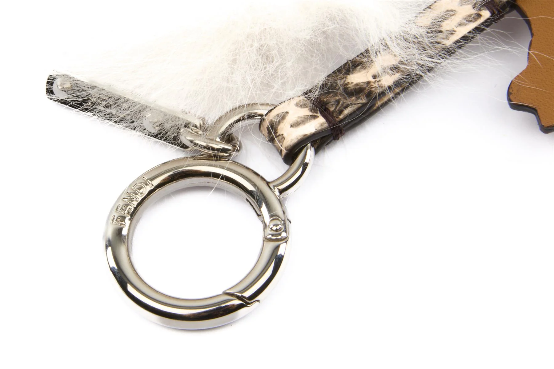 FENDI MULTI SQUIRREL LEATHER BAG CHARM - Image 3
