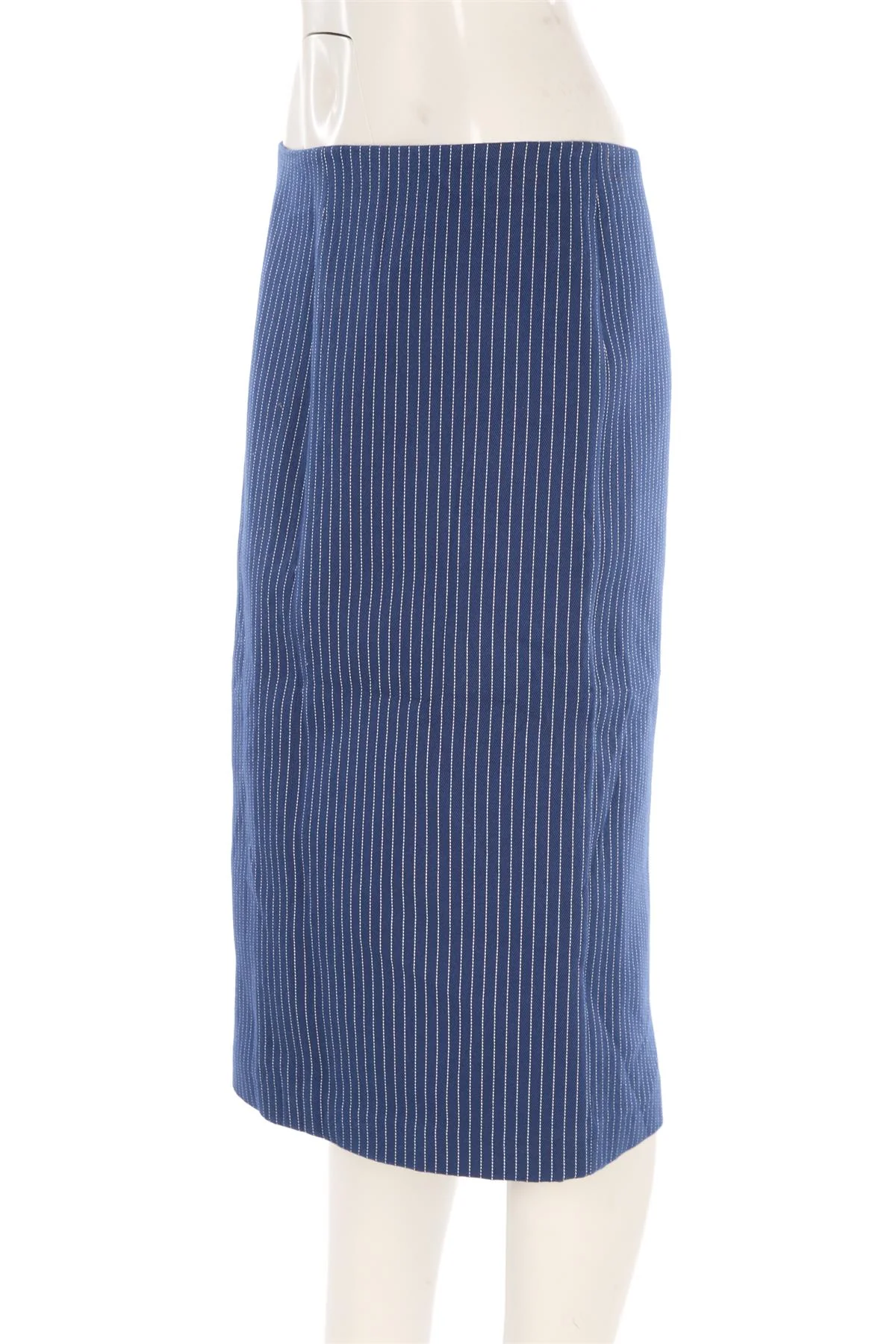 FENDI NAVY COTTON MIDI SKIRT IT 44 UK 12 - Image 3
