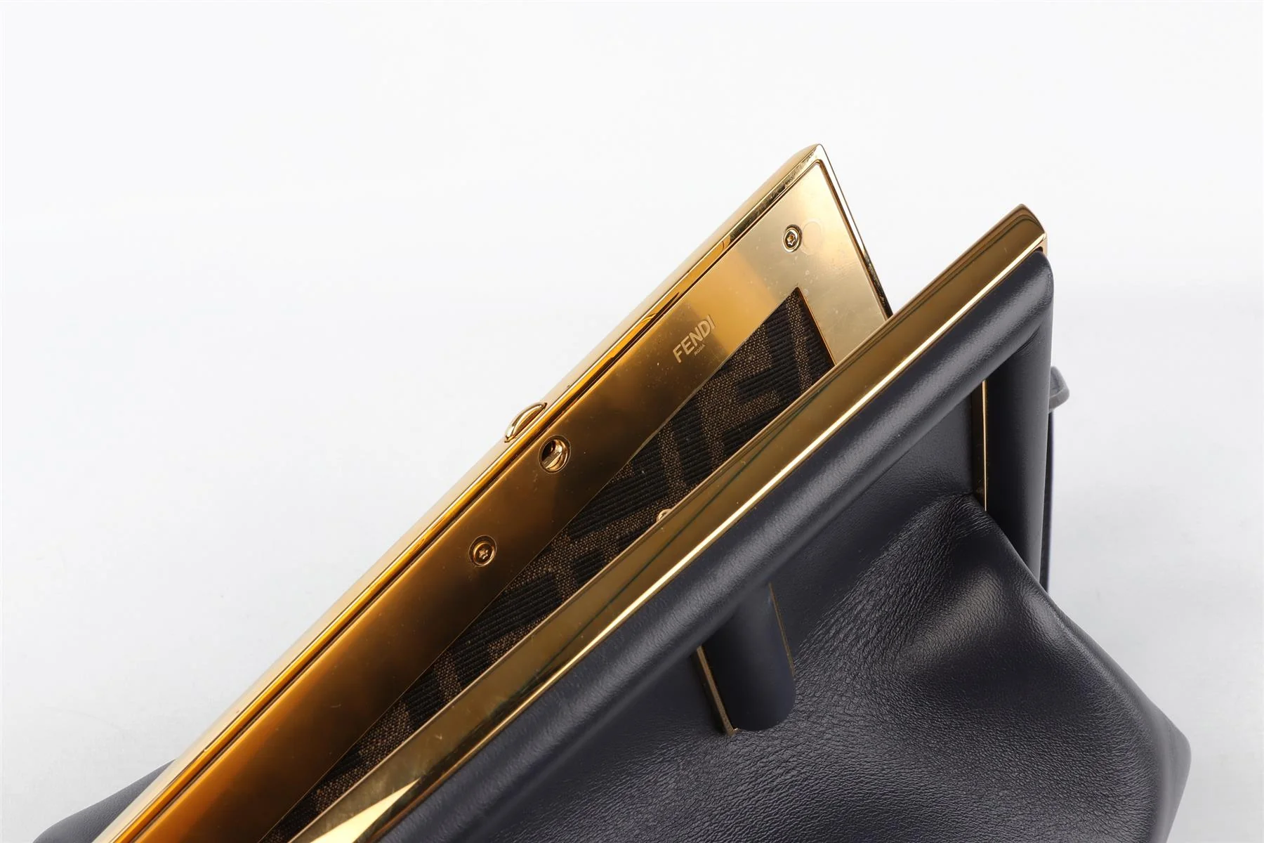 FENDI NAVY FIRST MEDIUM LEATHER SHOULDER BAG - Image 10