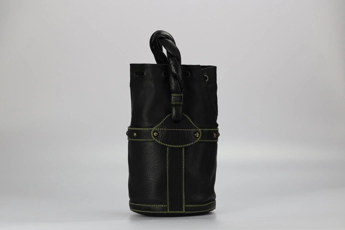FENDI PALAZZO LEATHER BUCKET BAG - Image 3