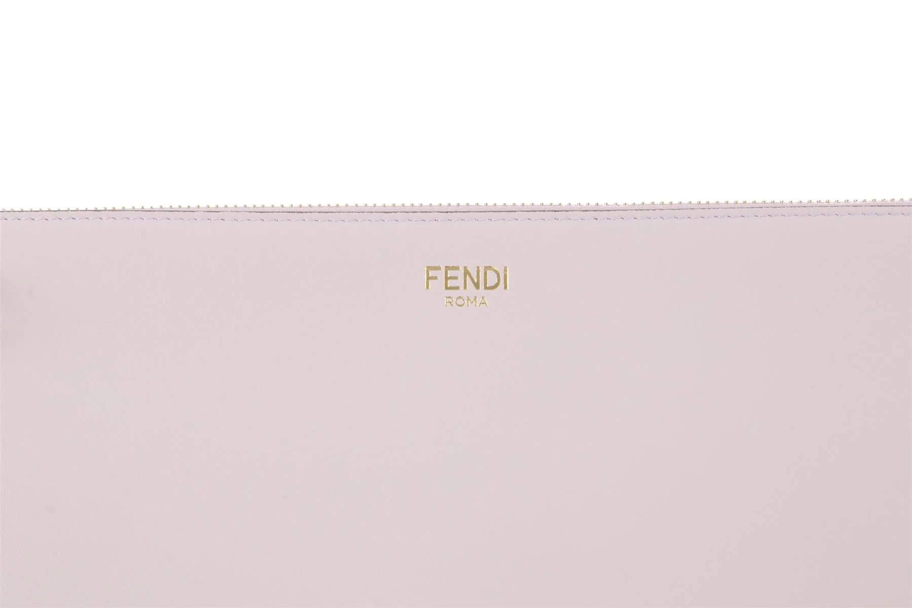 FENDI PINK 2025 FLAT POUCH MEDIUM LEATHER CLUTCH - Image 8
