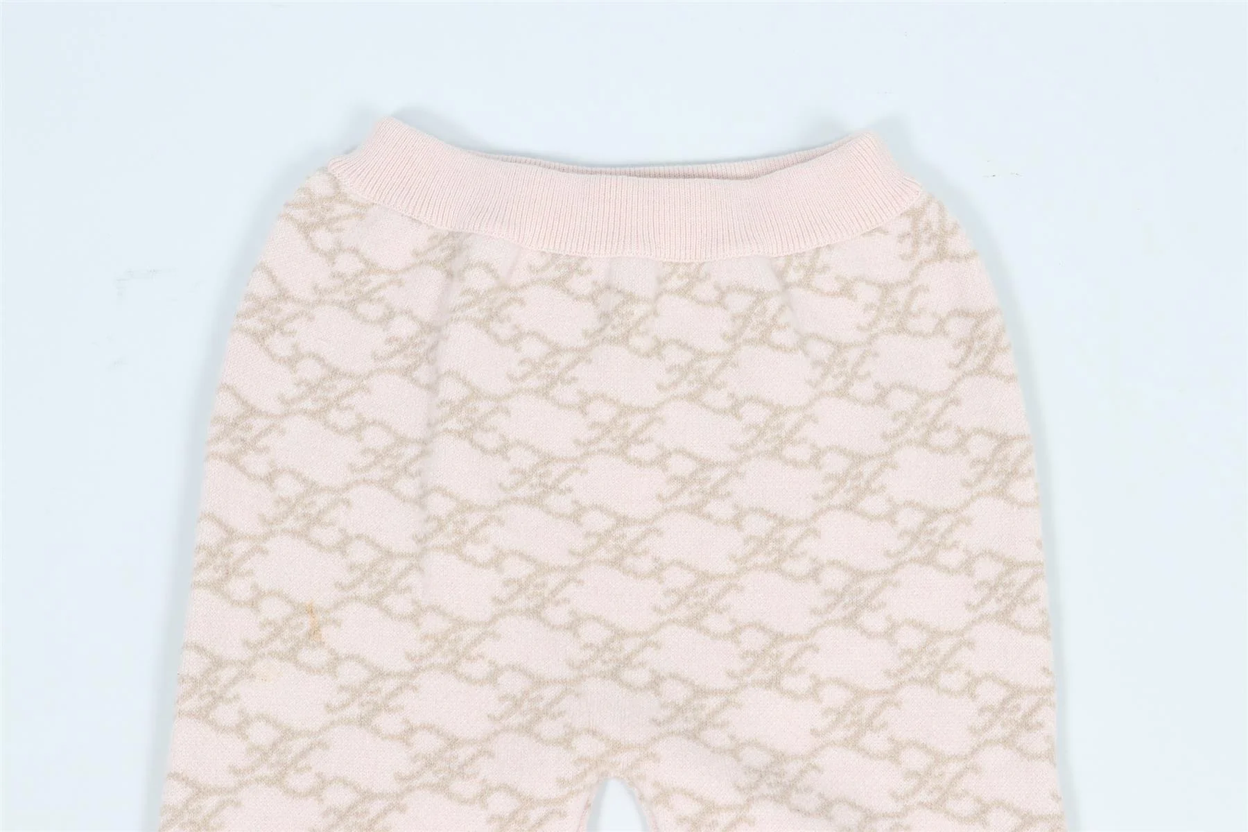 FENDI PINK KIDS GIRLS FF WOOL PANTS 24 MONTHS - Image 3