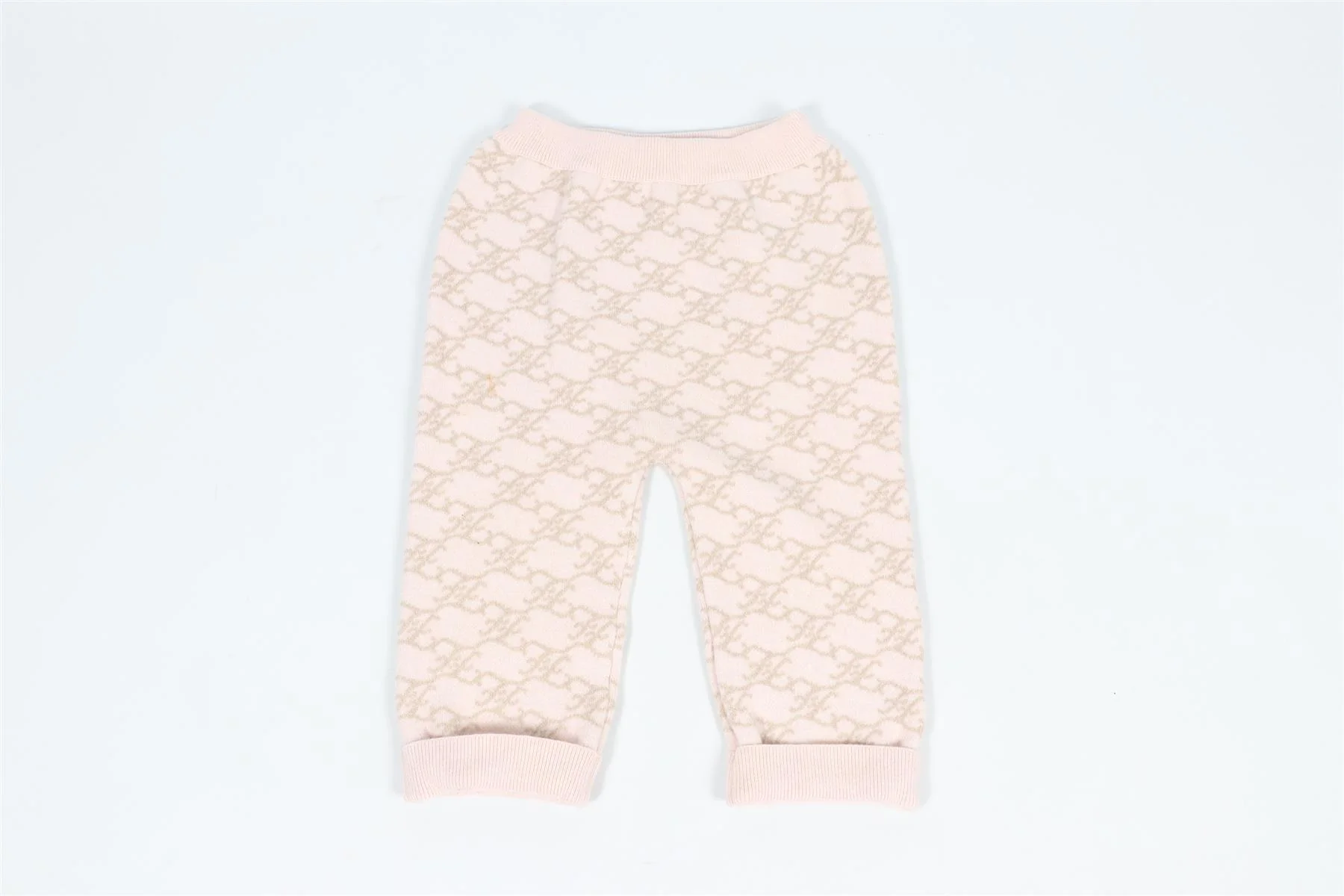 FENDI PINK KIDS GIRLS FF WOOL PANTS 24 MONTHS - Image 7