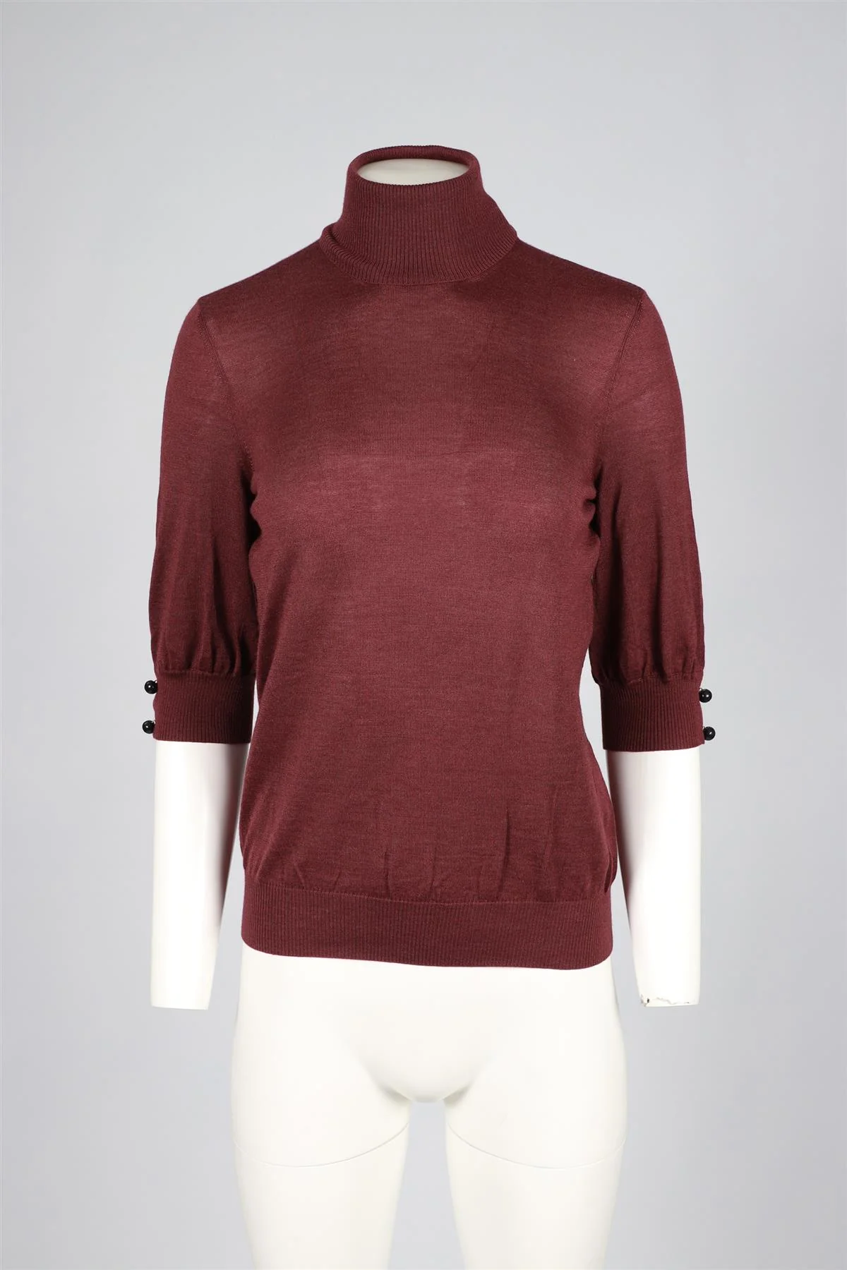 FENDI PURPLE CASHMERE BLEND SWEATER IT 44 UK 12 - Image 2