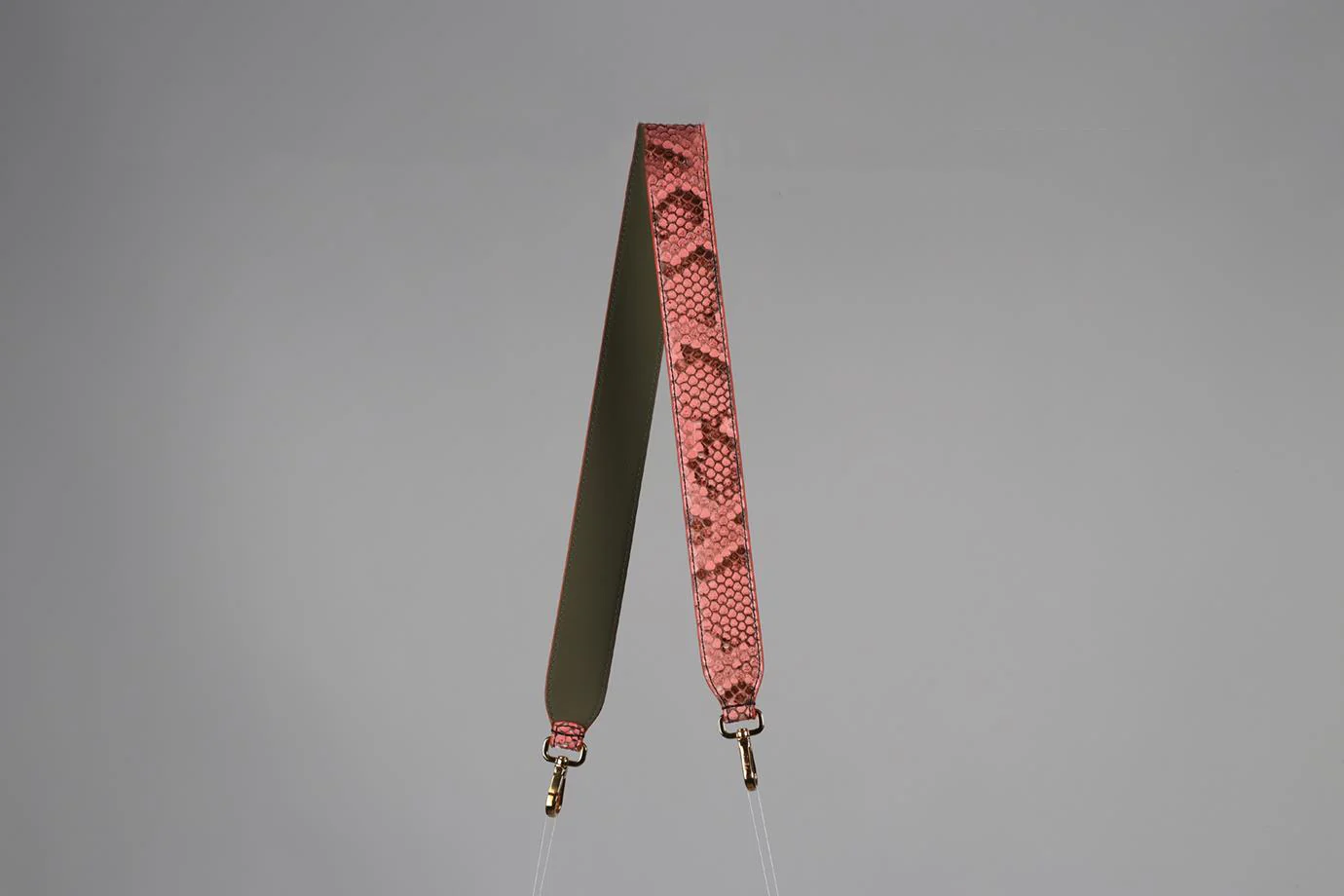 FENDI SNAKESKIN AND LEATHER BAG STRAP - Image 5