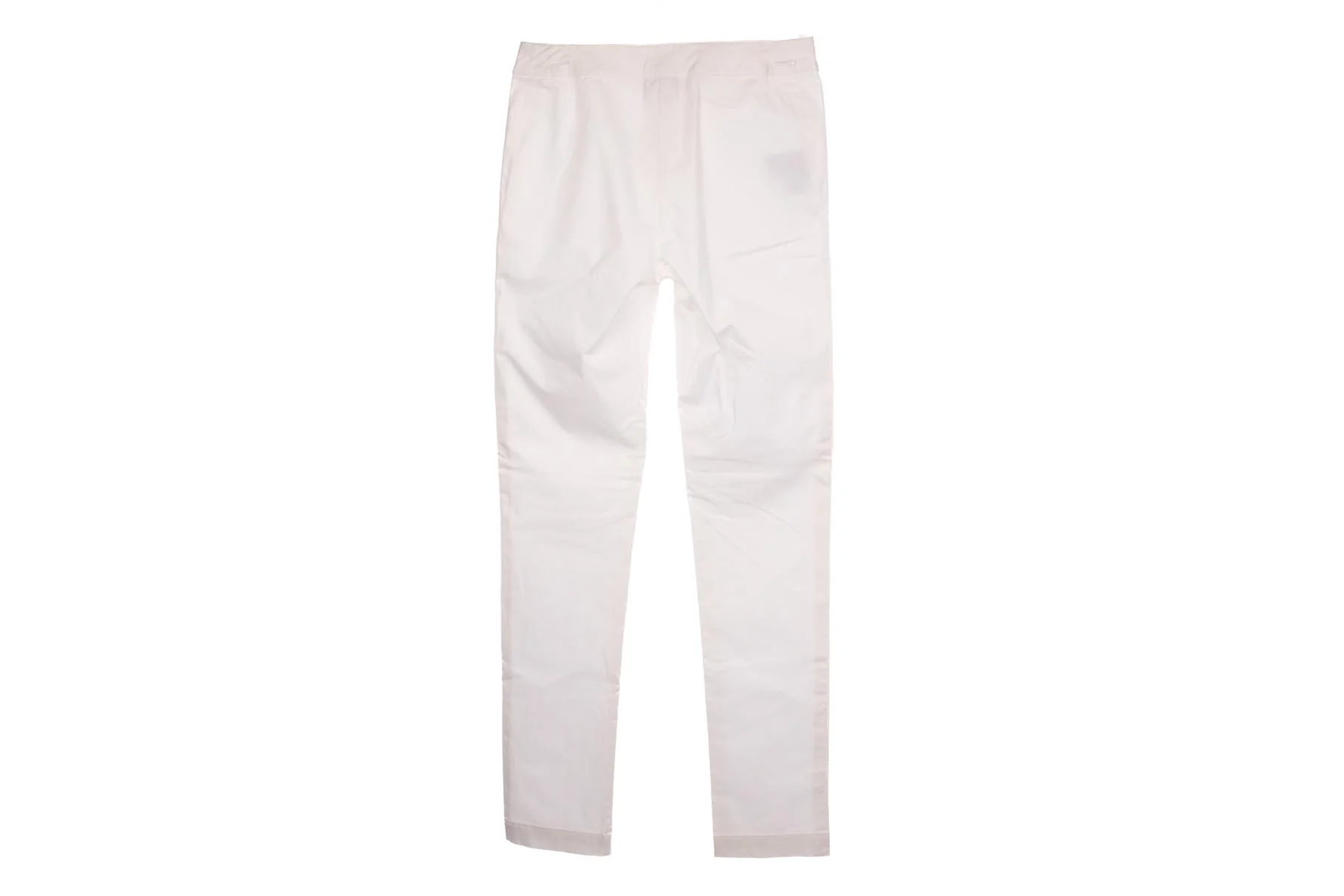 FENDI WHITE VINTAGE COTTON STRAIGHT LEG PANTS IT 38 UK 6 - Image 4