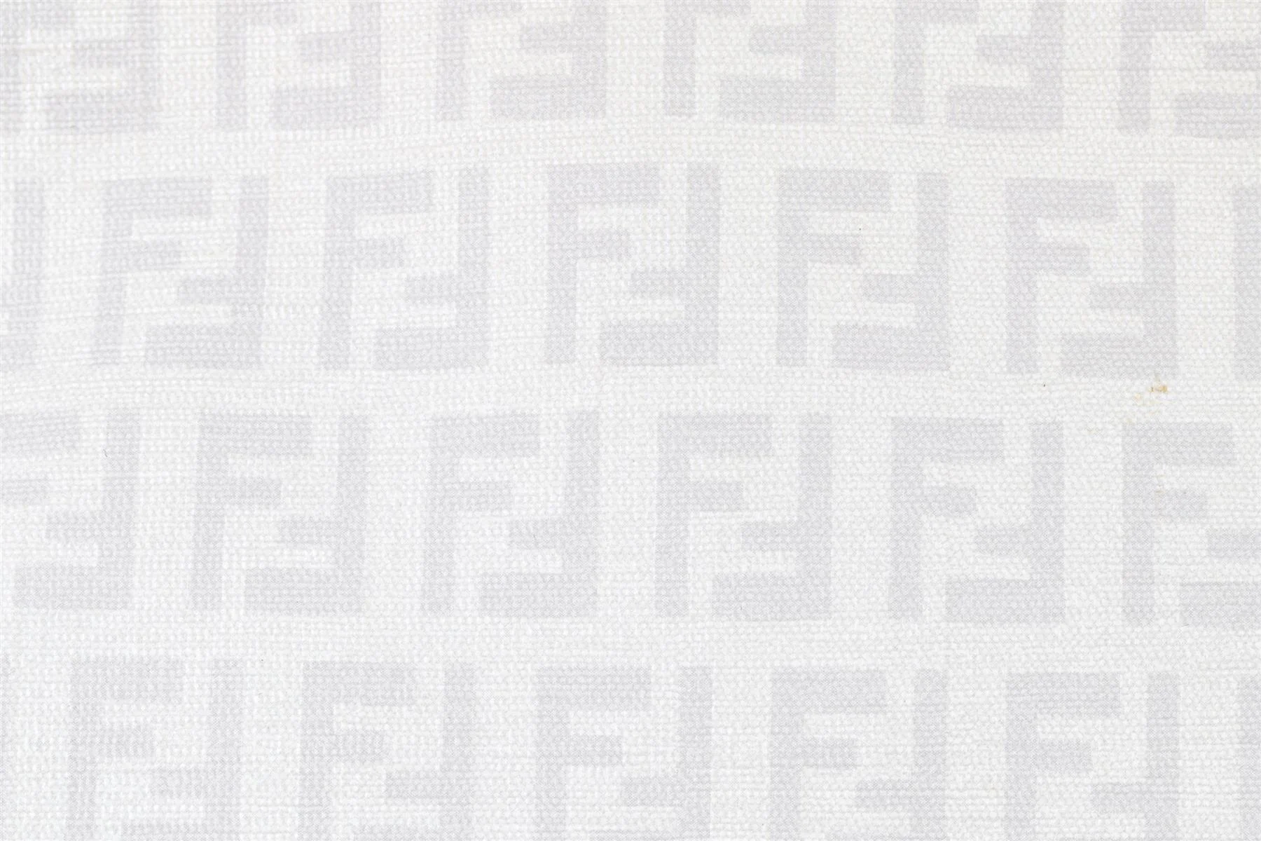 FENDI WHITE ZUCCHINO FF CANVAS SHOULDER BAG - Image 8