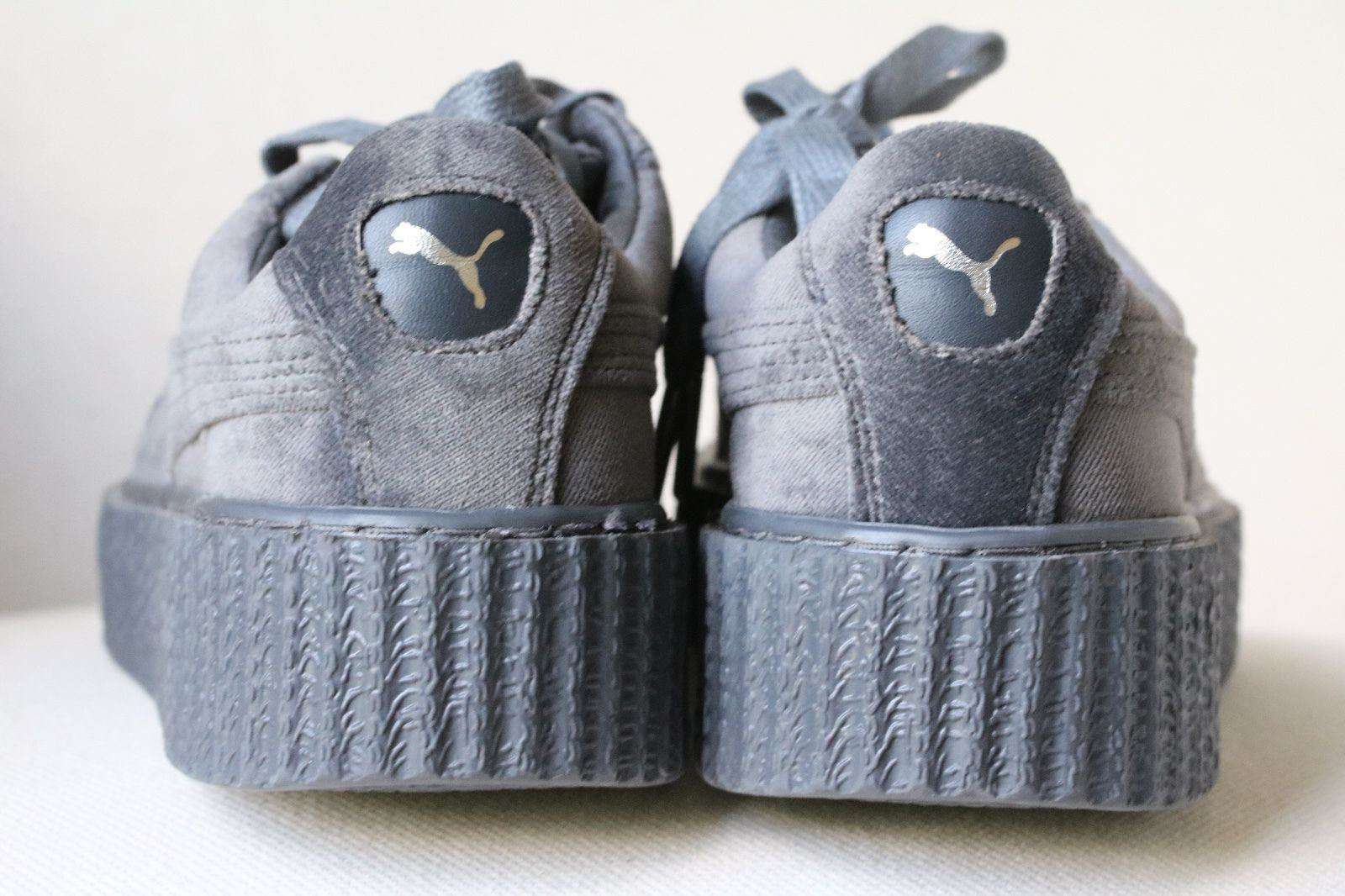 FENTY X PUMA BY RIHANNA GREY VELVET CREEPER SNEAKERS UK 5 EU 38 US 7.5 - Image 5