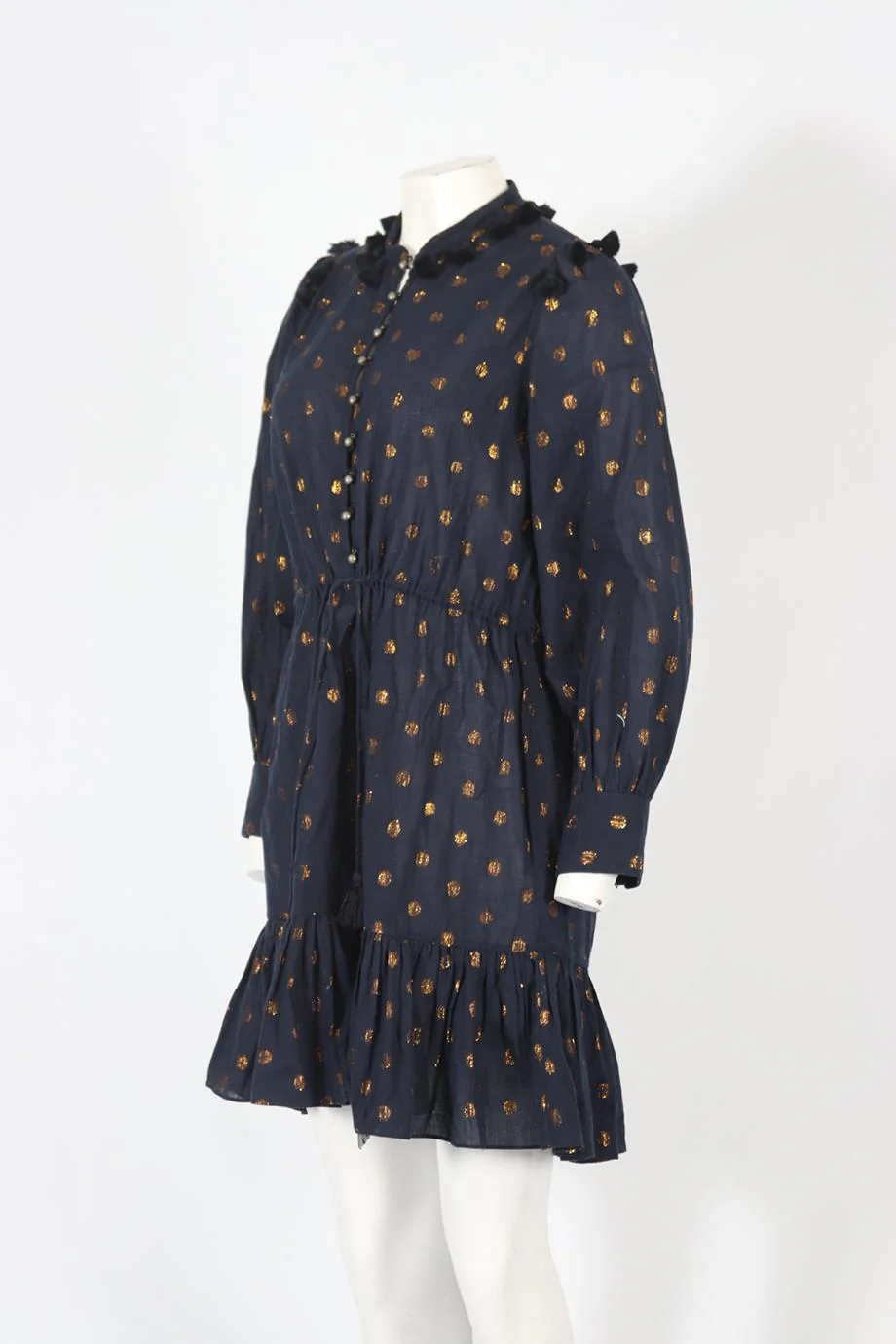 FIGUE COTTON BLEND MINI DRESS MEDIUM - Image 3