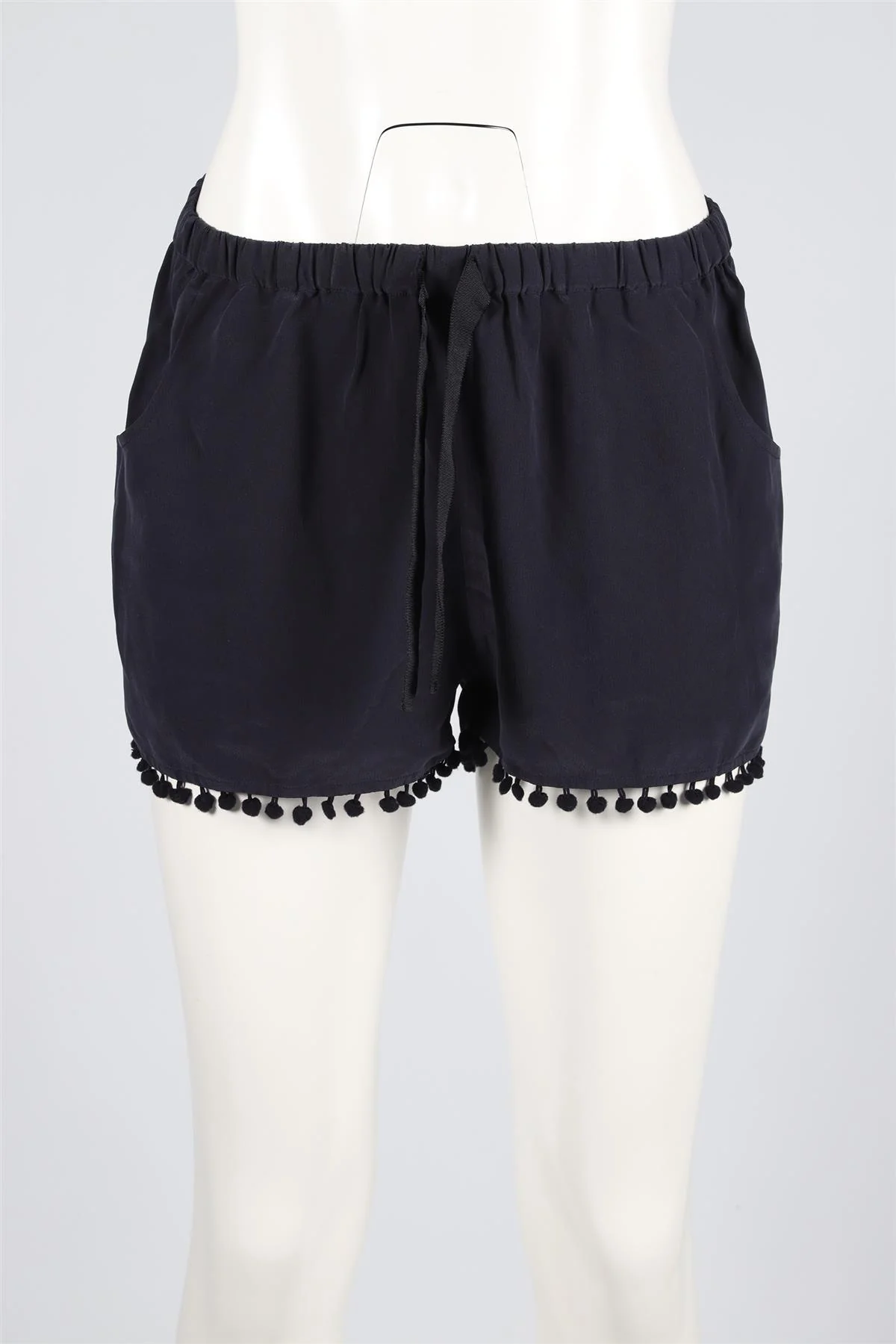 FIGUE NAVY SILK SHORTS SMALL - Image 2