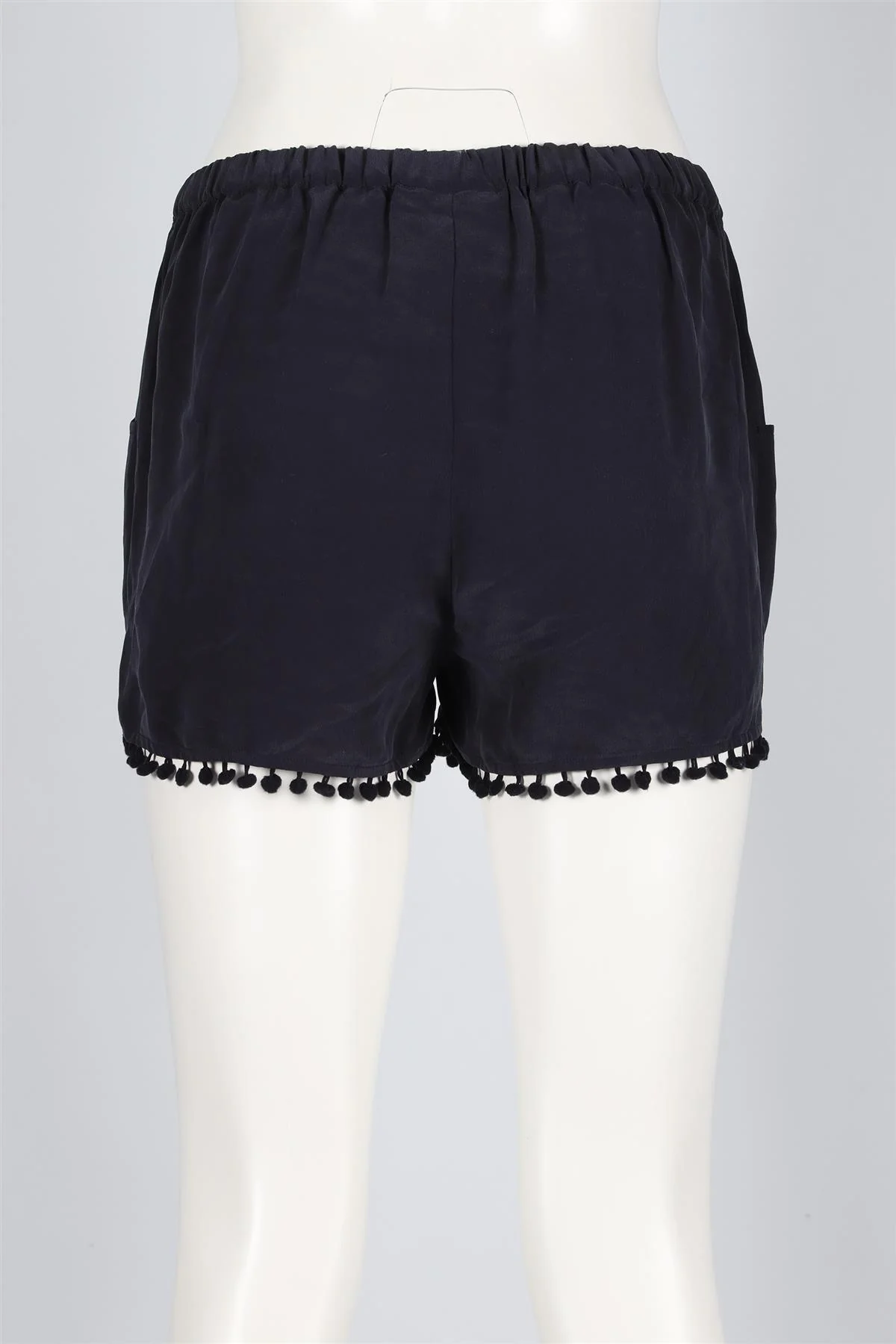 FIGUE NAVY SILK SHORTS SMALL - Image 4