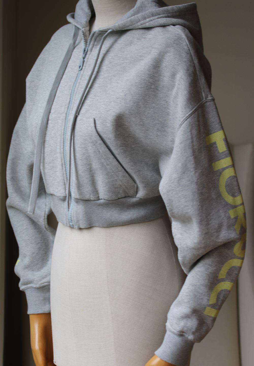 FIORUCCI CROPPED ZIP FRONT HOODIE XSMALL - Image 4