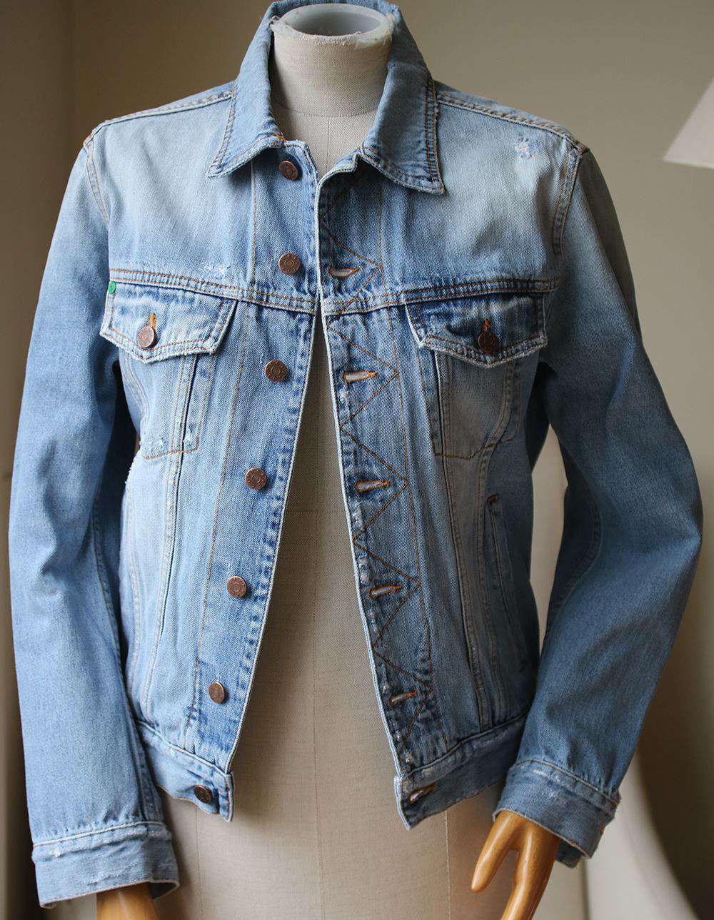 FIORUCCI NICO OVERSIZED DENIM JACKET XSMALL - Image 3