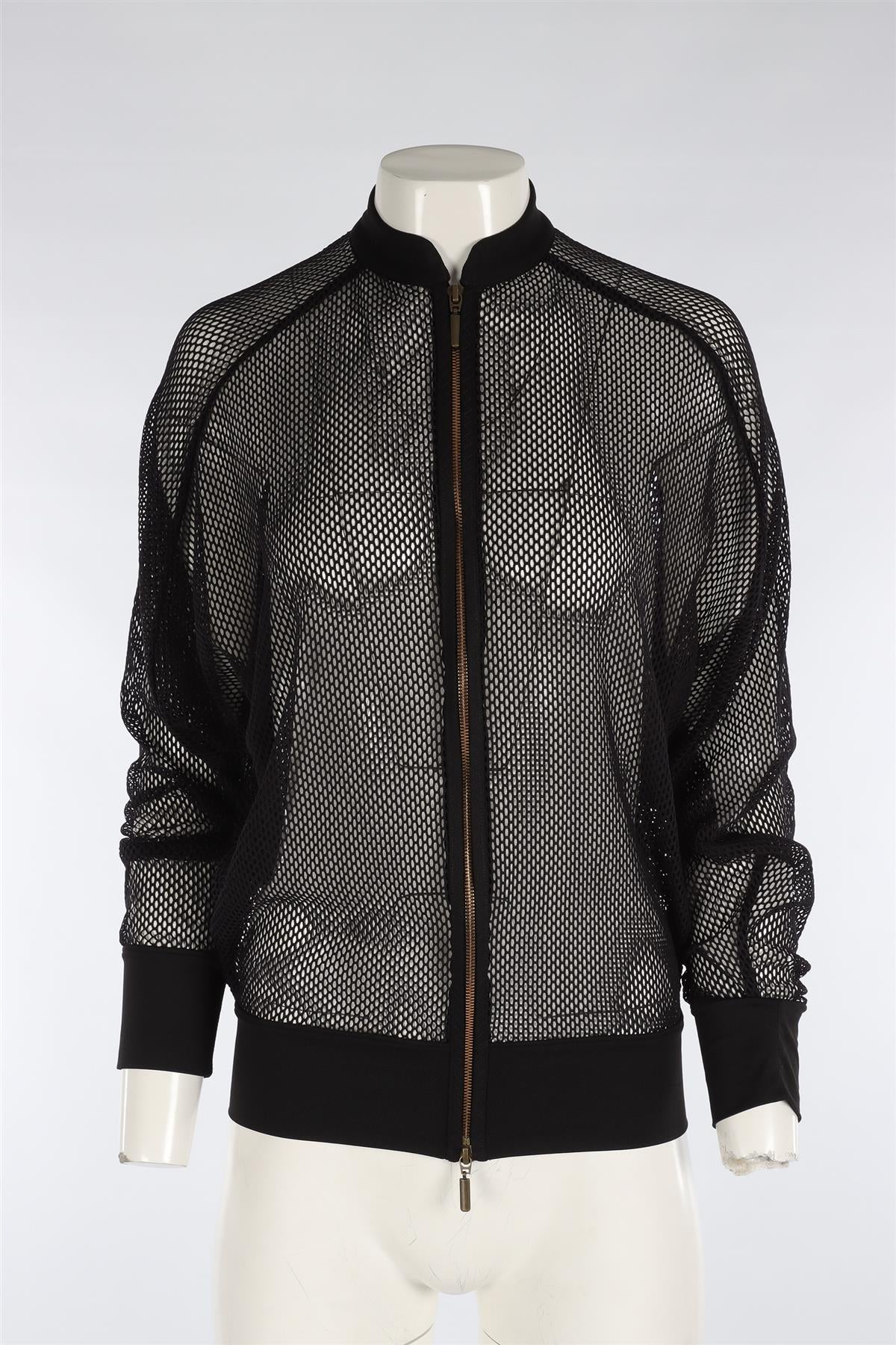 FISICO CRISTINA FERRARI BLACK MESH JACKET SMALL - Image 2