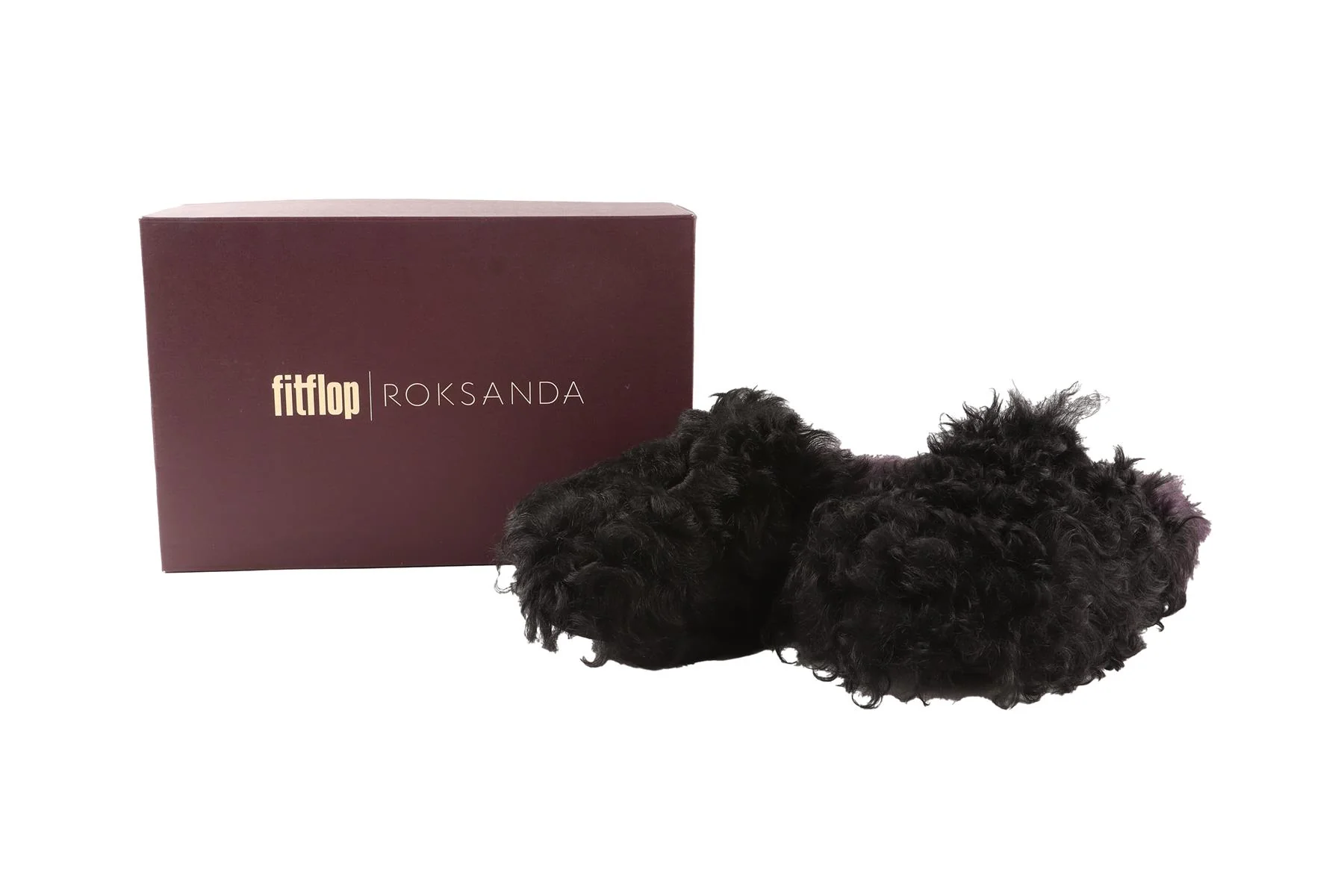 FITFLOP + ROKSANDA BLACK SHEARLING CLOGS EU 39 UK 6 US 9 - Image 7