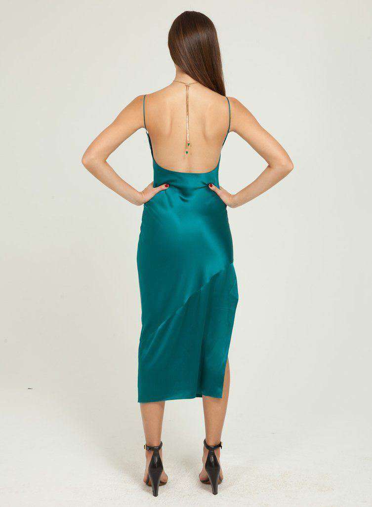 FLEUR DU MAL BIAS SLIP GOWN DRESS SMALL - Image 4