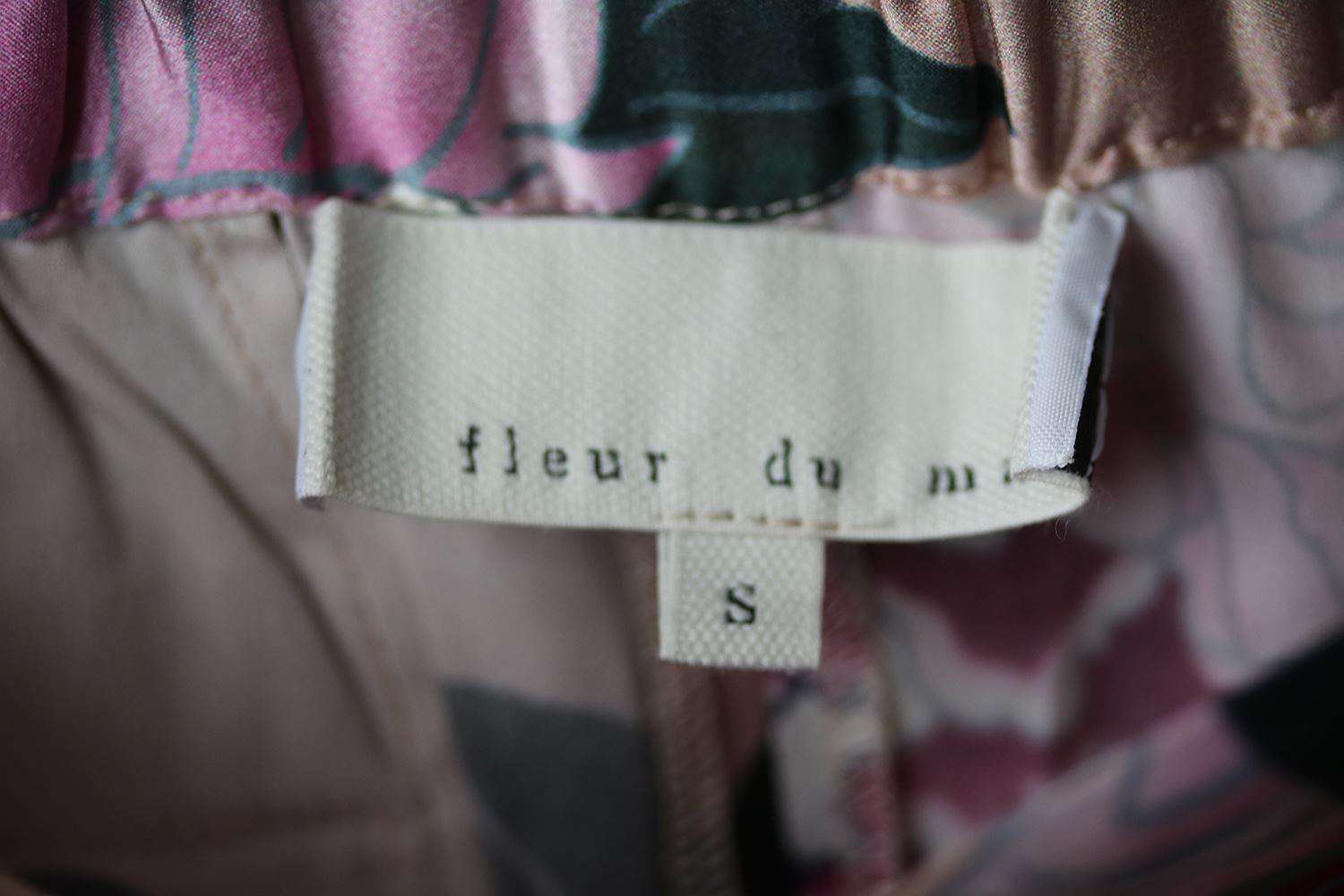 FLEUR DU MAL CONTRAST BACK SEAM PJ TROUSERS SMALL - Image 5