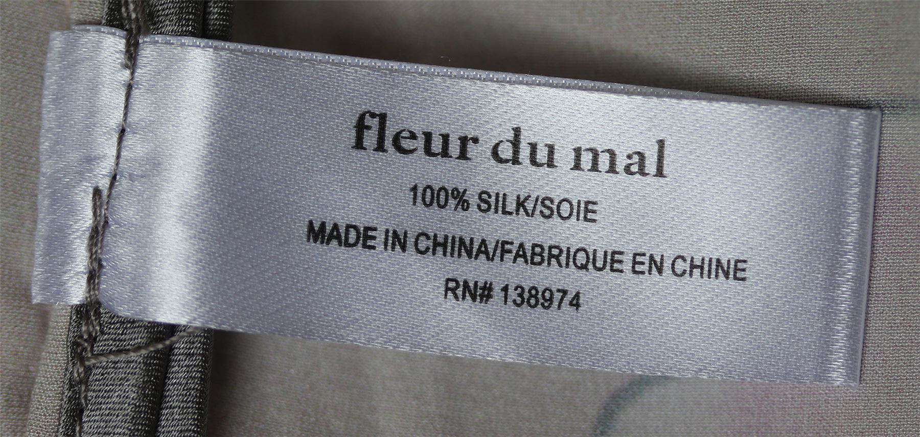 FLEUR DU MAL FLORAL-PRINT SILK PYJAMA TOP MEDIUM - Image 8