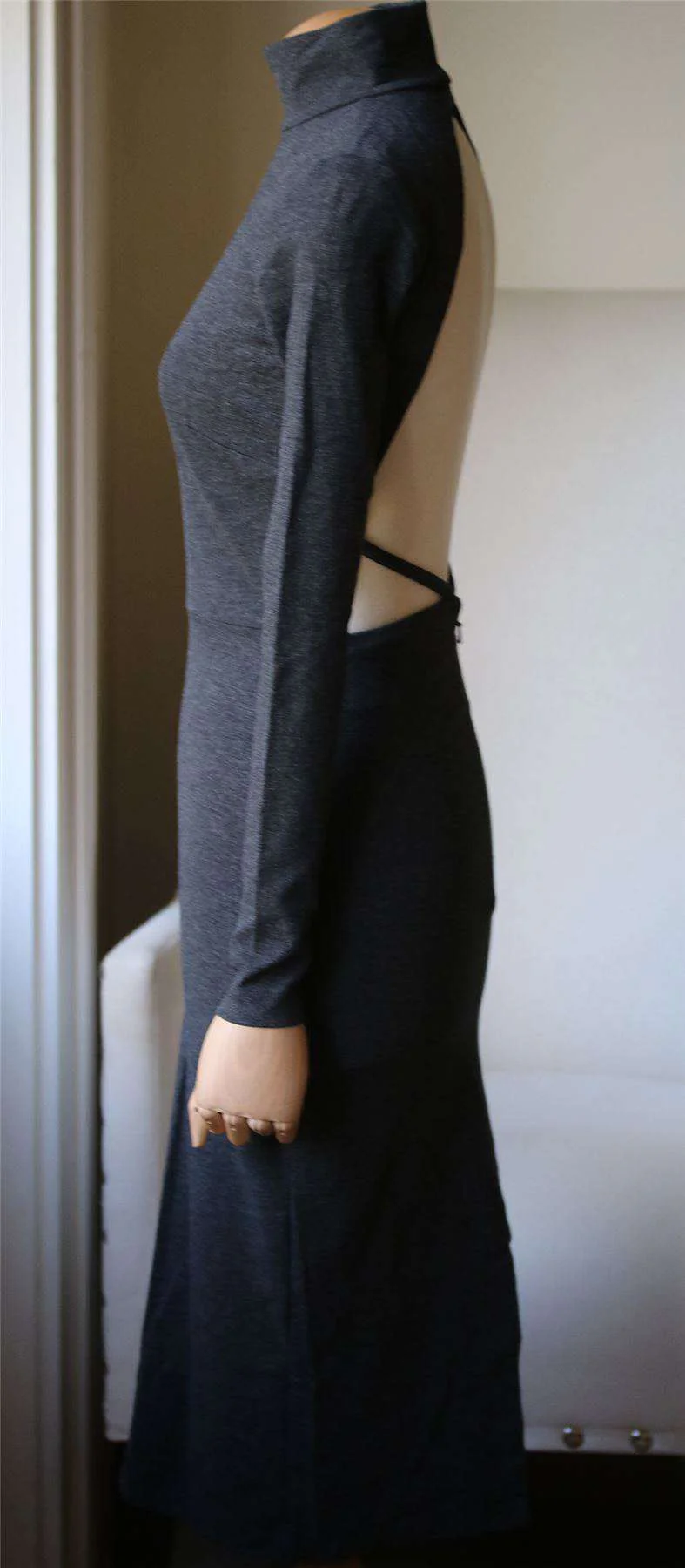 FLEUR DU MAL LONG SLEEVE KNIT DRESS XSMALL - Image 4