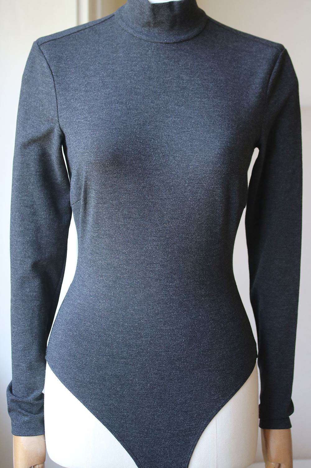 FLEUR DU MAL LONG SLEEVE OPEN-BACK BODYSUIT SMALL - Image 3