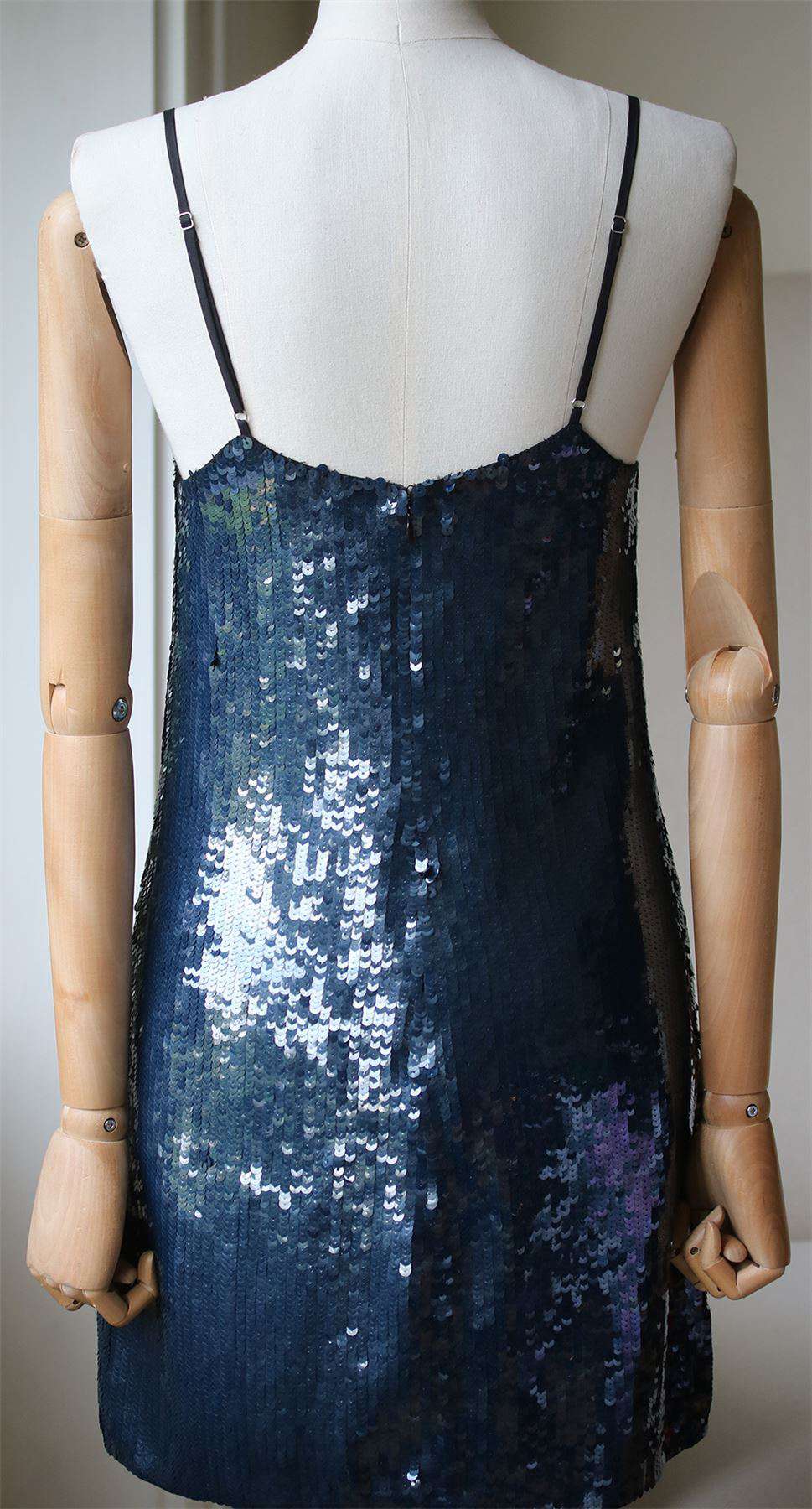 FLEUR DU MAL SEQUIN MINI SLIP DRESS US 2 UK 6 - Image 5