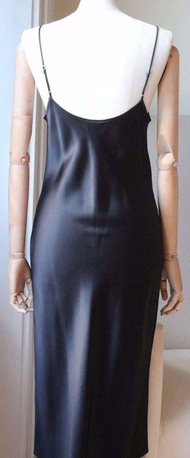 FLEUR DU MAL SHEER PLUNGE BIAS SLIP DRESS SMALL - Image 2