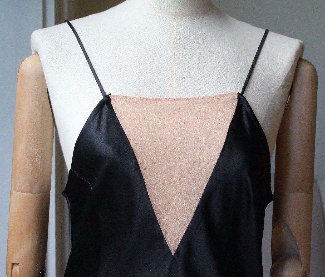 FLEUR DU MAL SHEER PLUNGE BIAS SLIP DRESS SMALL - Image 5