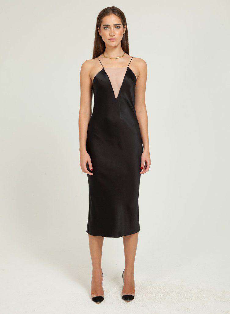 FLEUR DU MAL SHEER PLUNGE BIAS SLIP DRESS SMALL - Image 8