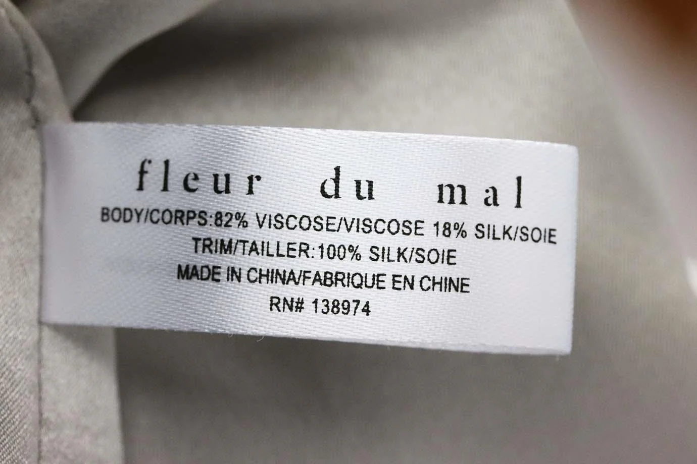 FLEUR DU MAL SILK CHARMEUSE TRIMMED VELVET ROBE SMALL/MEDIUM - Image 6