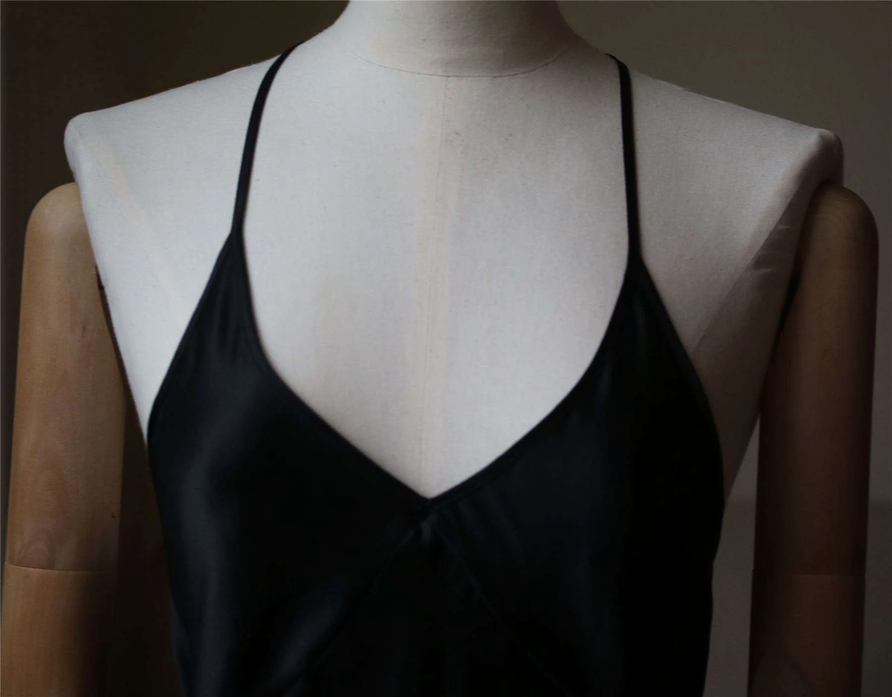 FLEUR DU MAL T-STRAP SILK SLIP DRESS XSMALL - Image 4